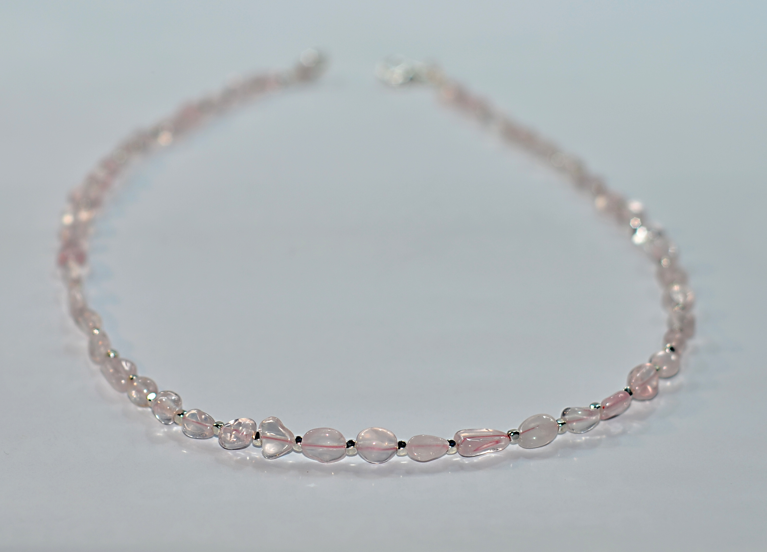 Naszyjnik z kwarcem różowym - nr kat. 210