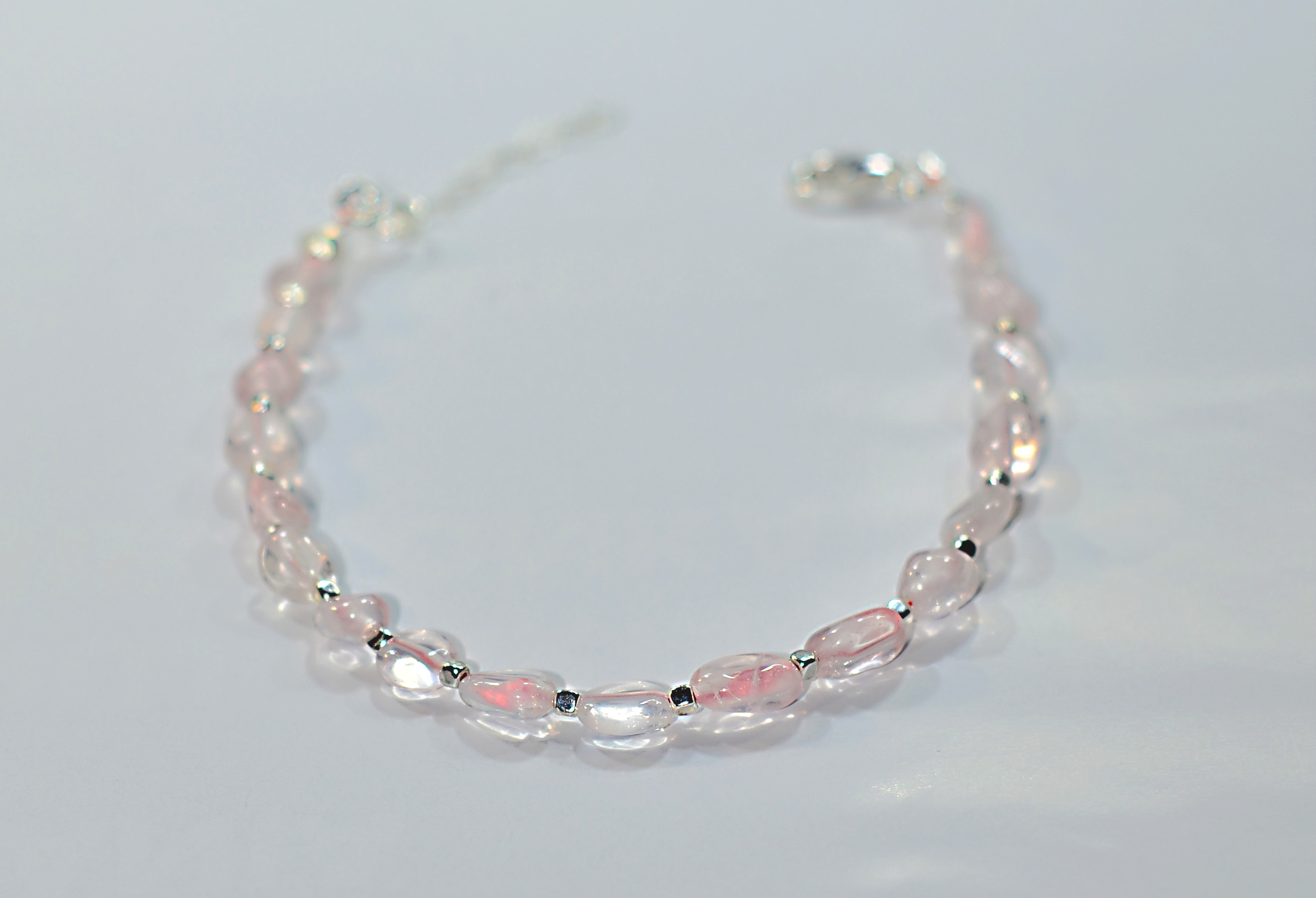 Bransoletka z kwarcem różowym - nr kat. 210a