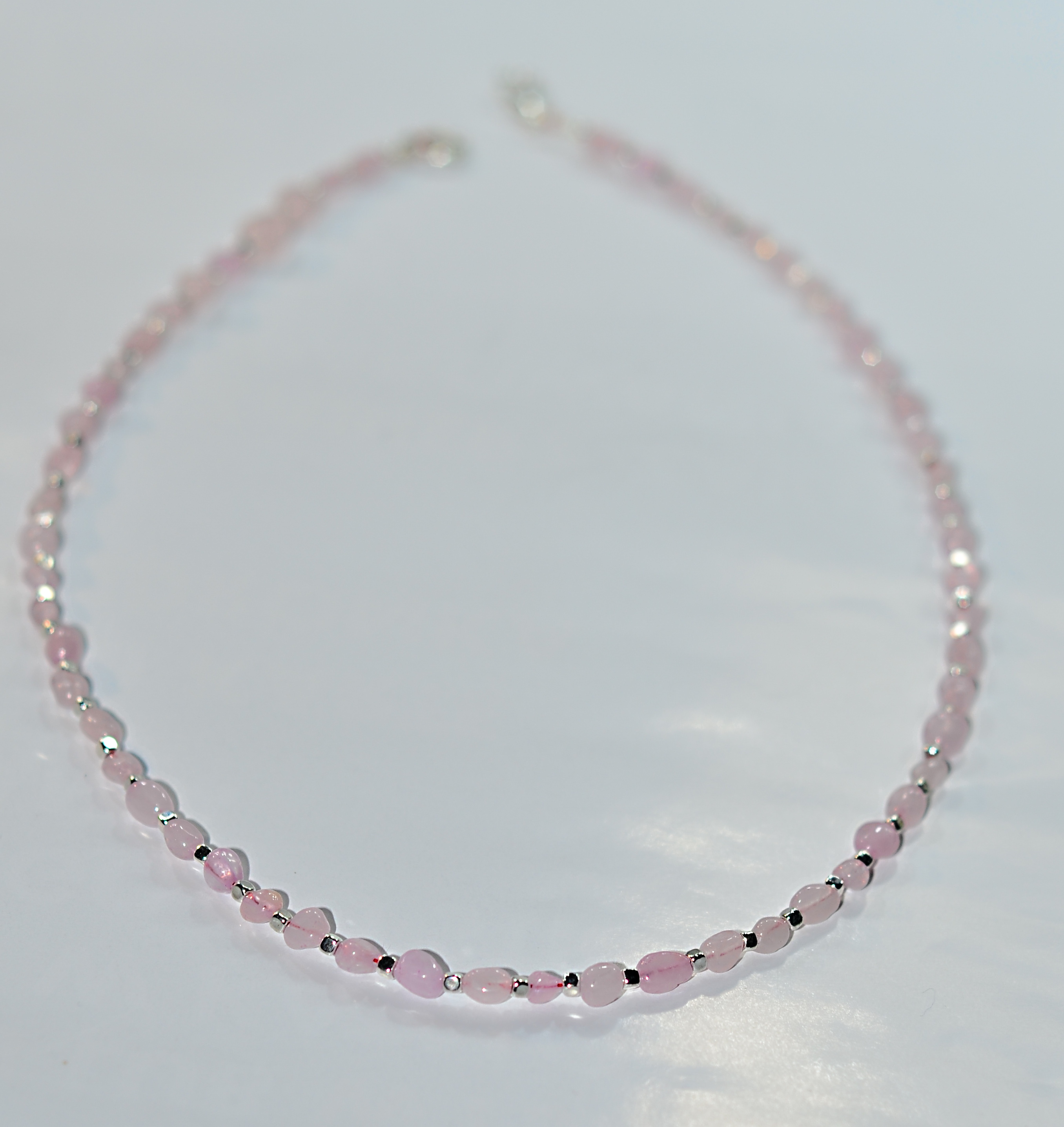 Naszyjnik z kwarcem różowym - nr kat. 211