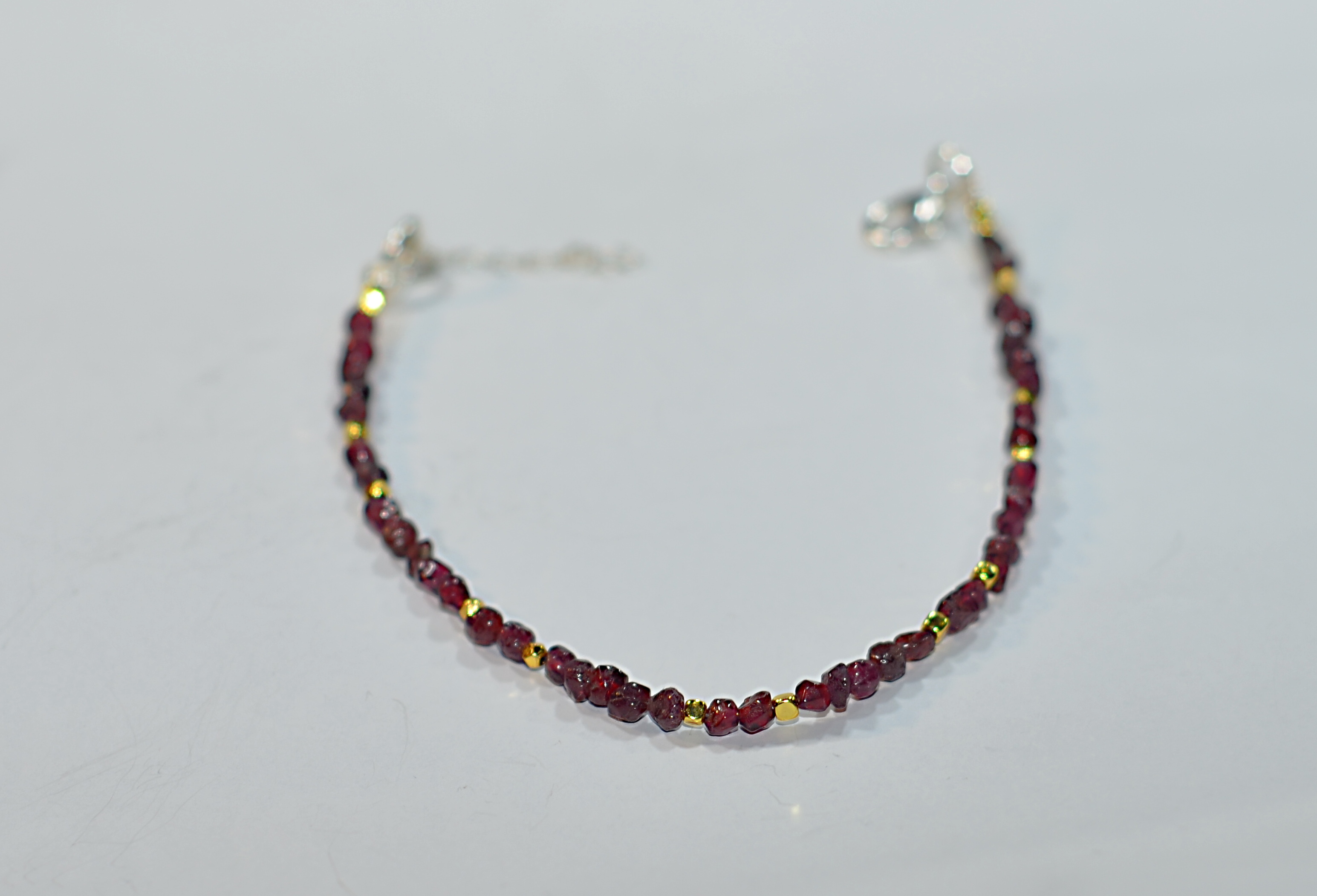 Naszyjnik i bransoletka z granatem - nr kat. 194, 194a