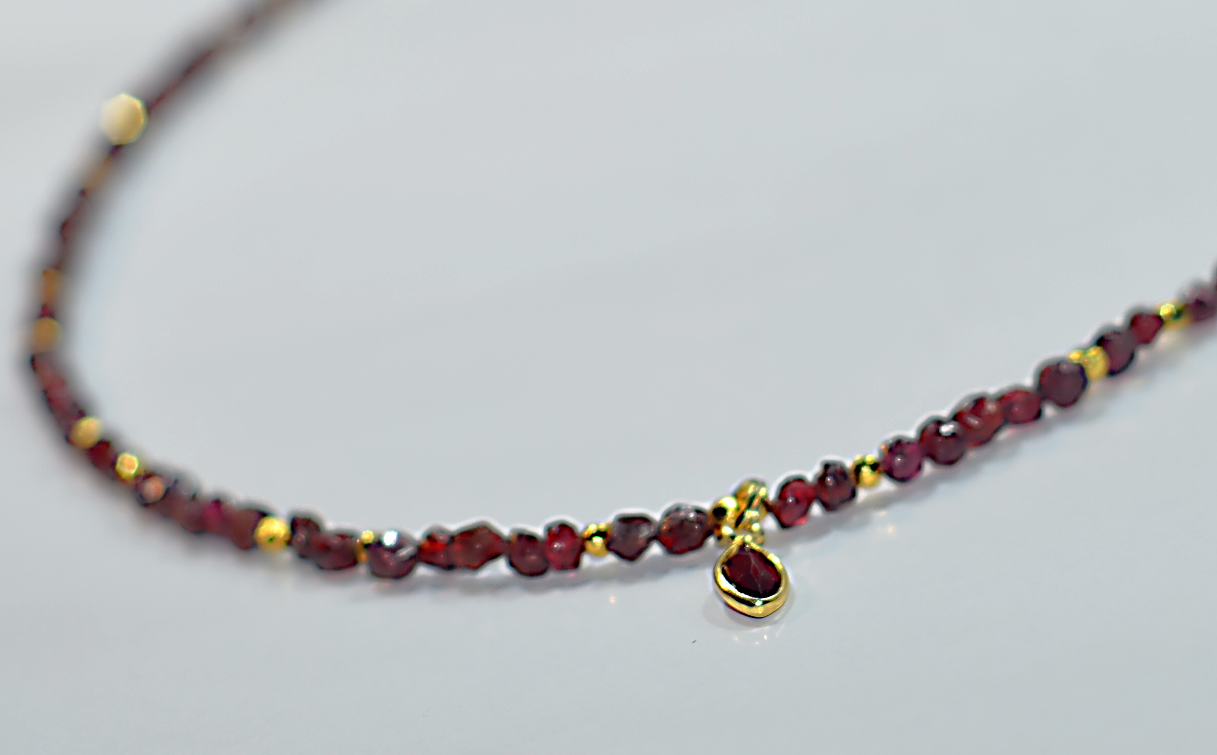 Naszyjnik i bransoletka z granatem - nr kat. 194, 194a