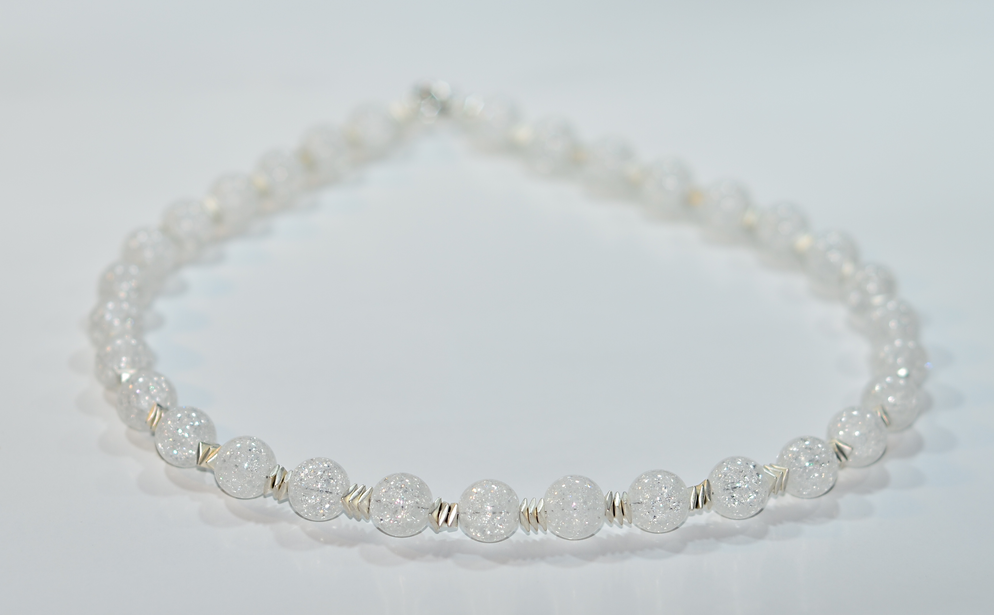 Naszyjnik i bransoletka z kryształem górskim - nr kat. 195, 195a