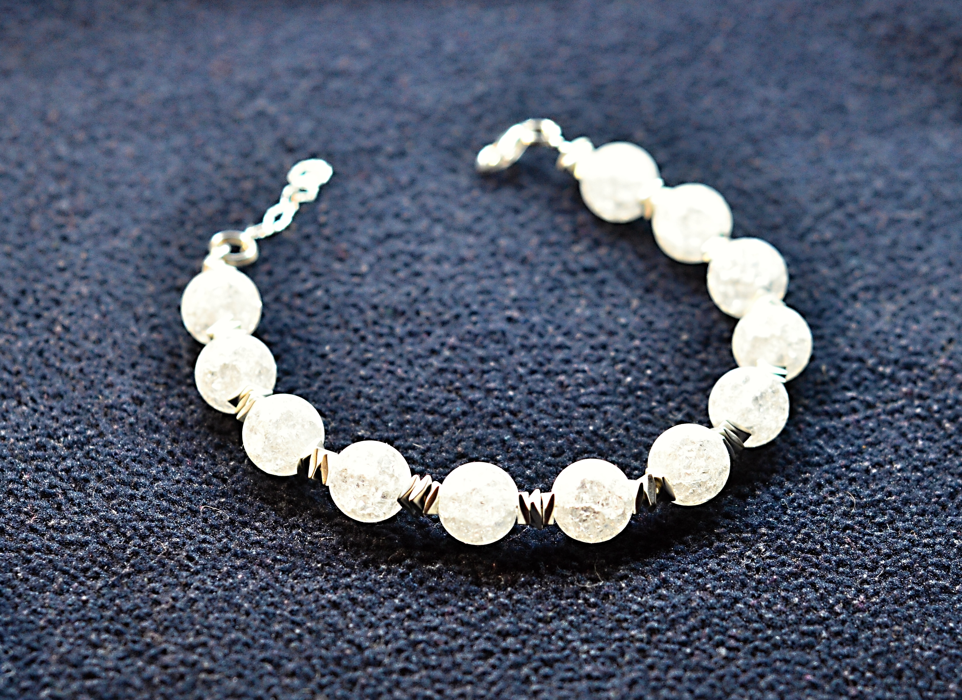 Biransoletka z kryształem górskim - nr kat. 195a