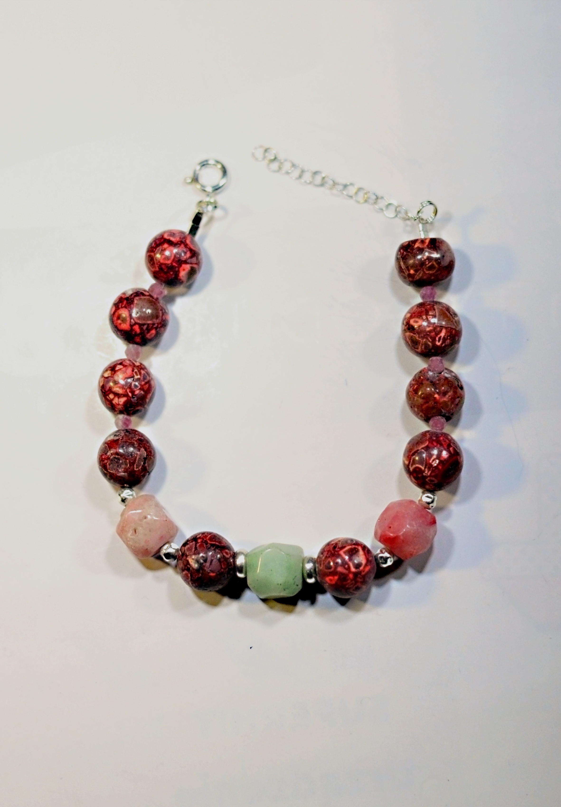 Naszyjnik i bransoletka z howlitem - nr kat. 54, 54a