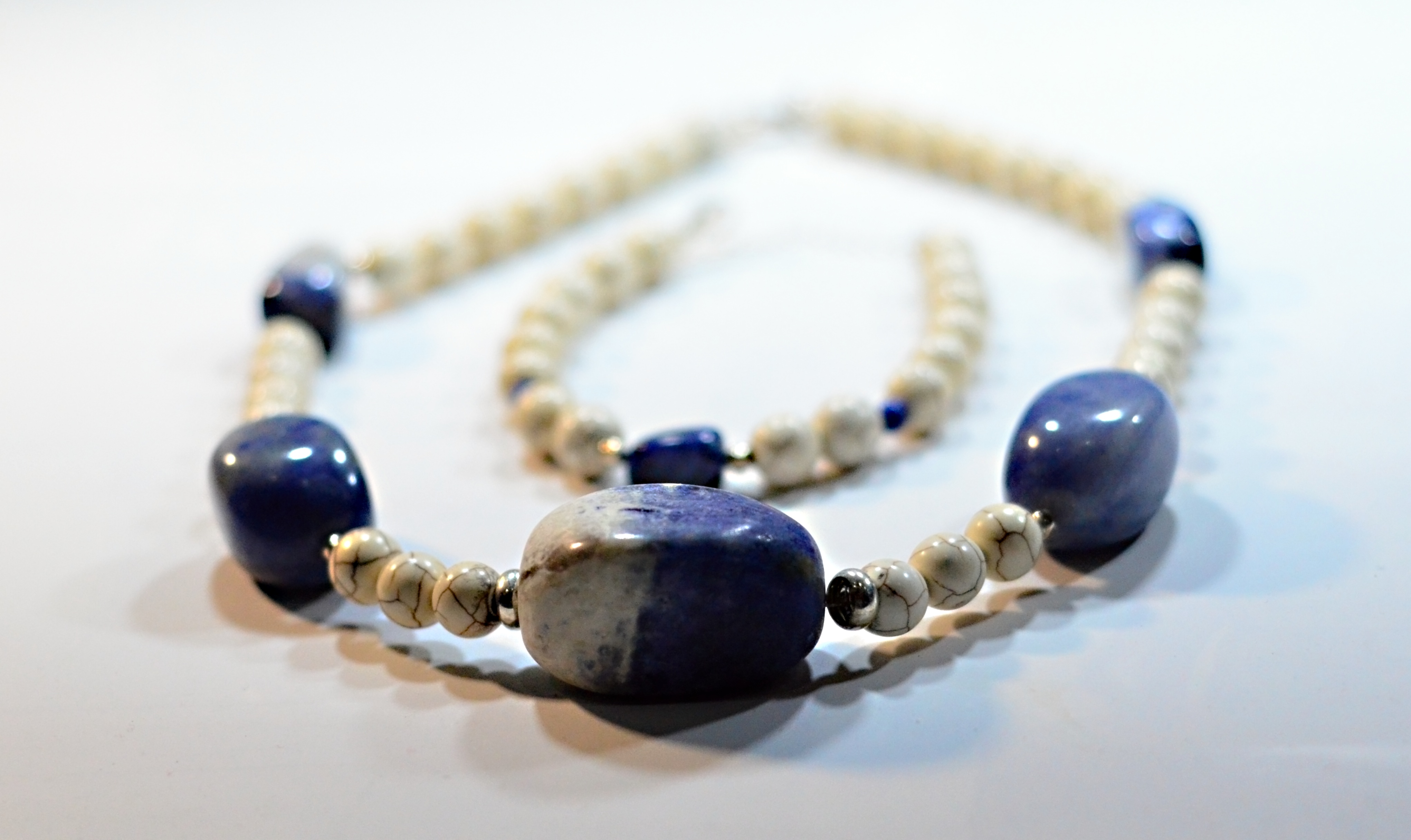 Naszyjnik i bransoletka z sodalitem - nr kat. 53, 53a