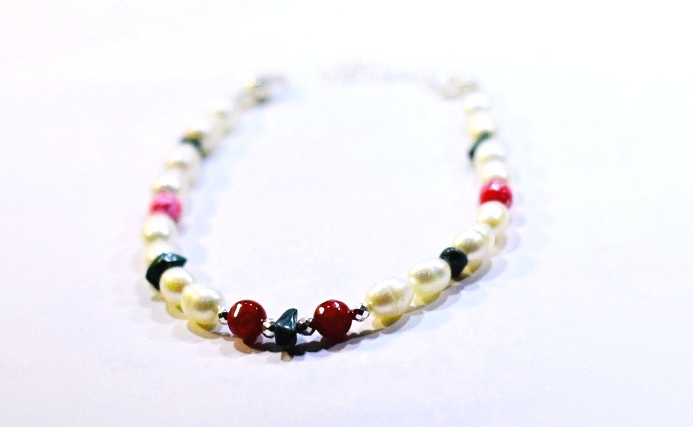 Naszyjnik i bransoletka z perłami - nr kat. 46, 46a