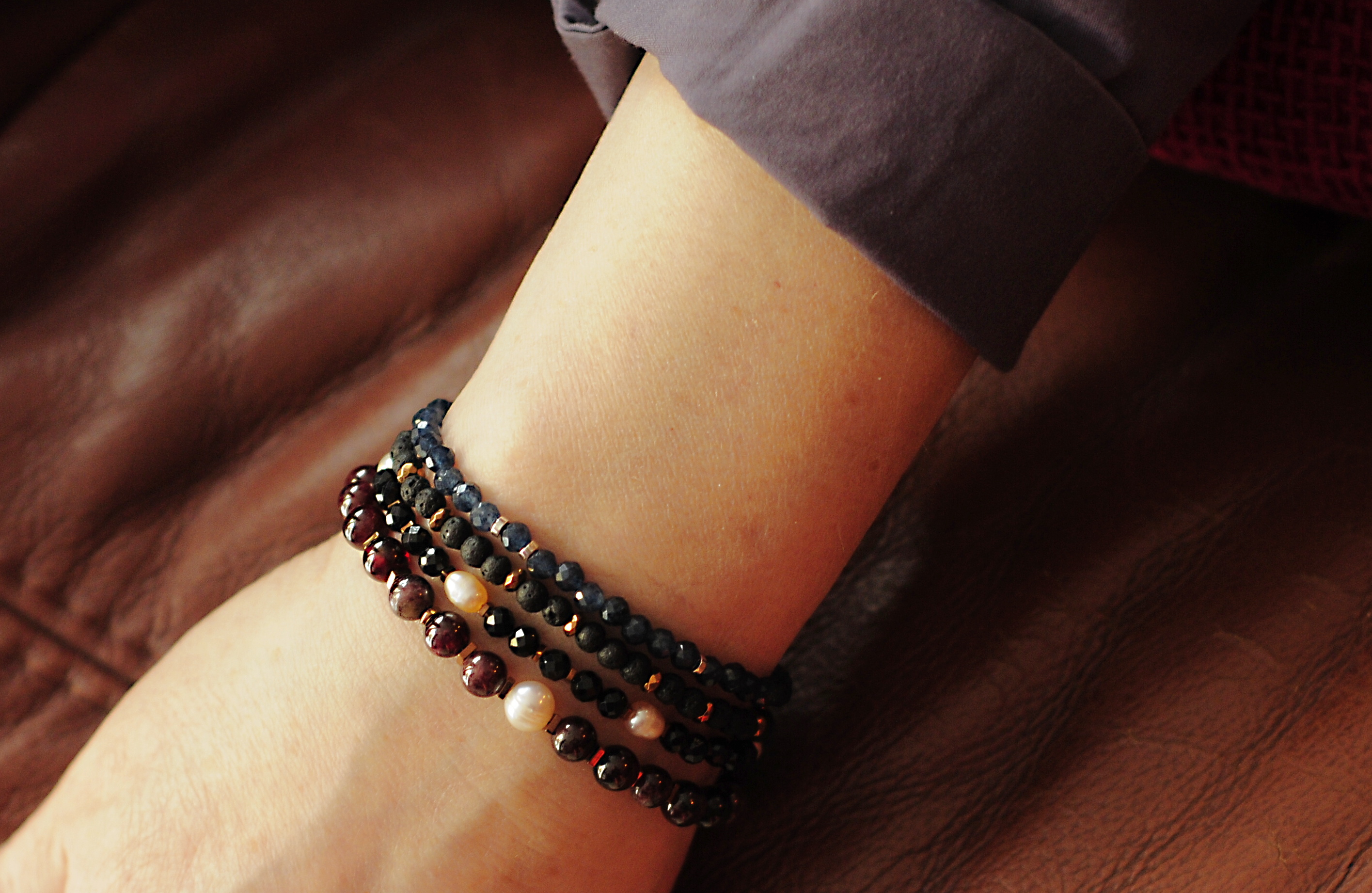 Naszyjnik i bransoletka z turmalinem - nr kat. 371 i 371a