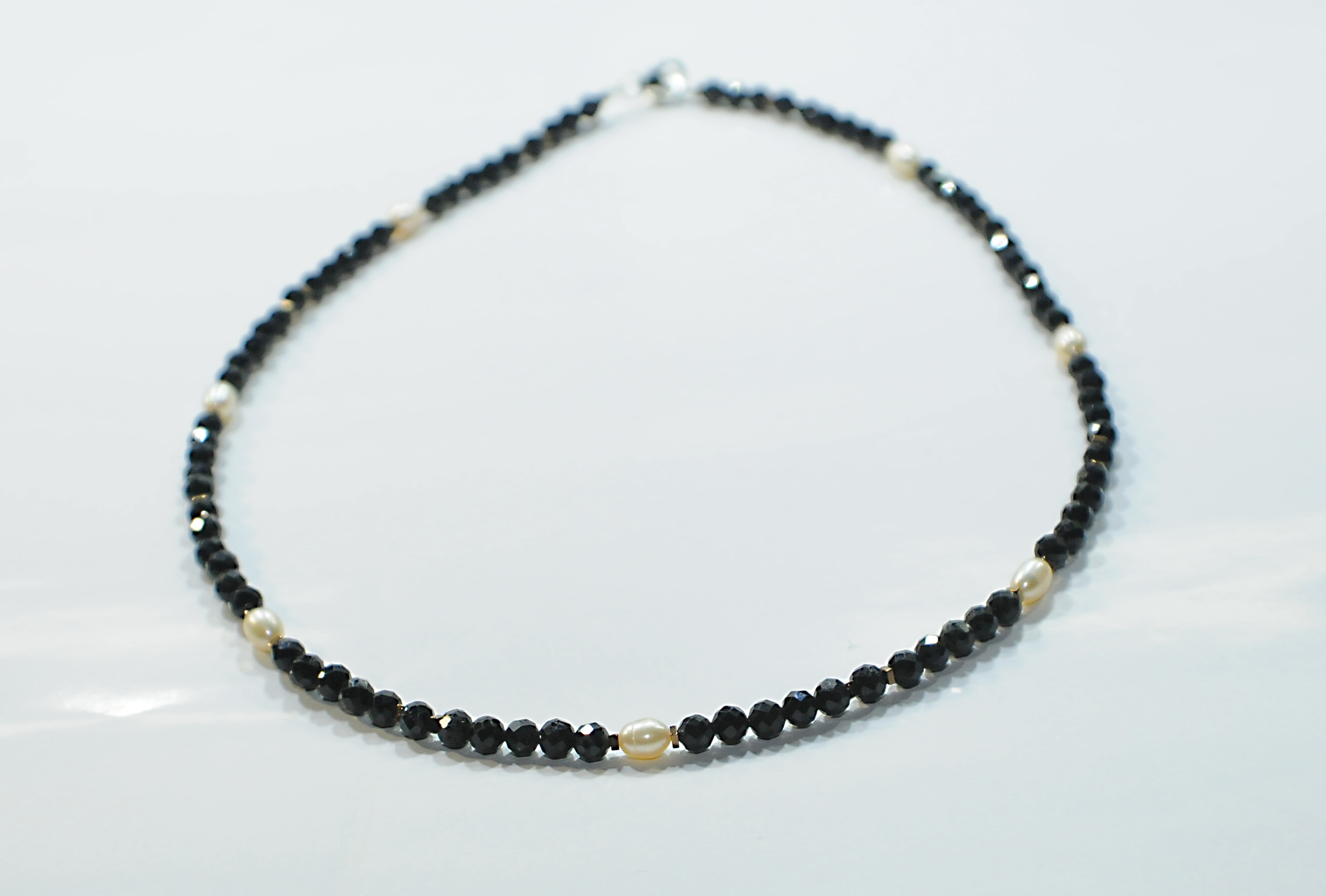 Naszyjnik z turmalinem i perłą - nr kat. 371