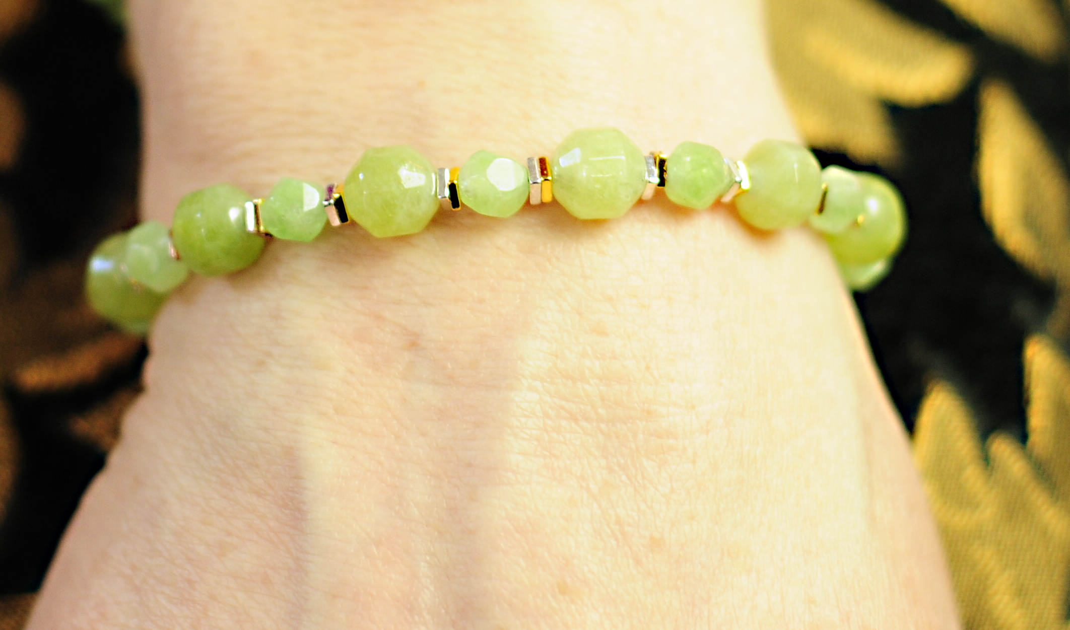 Bransoletka z oliwinem - 365a