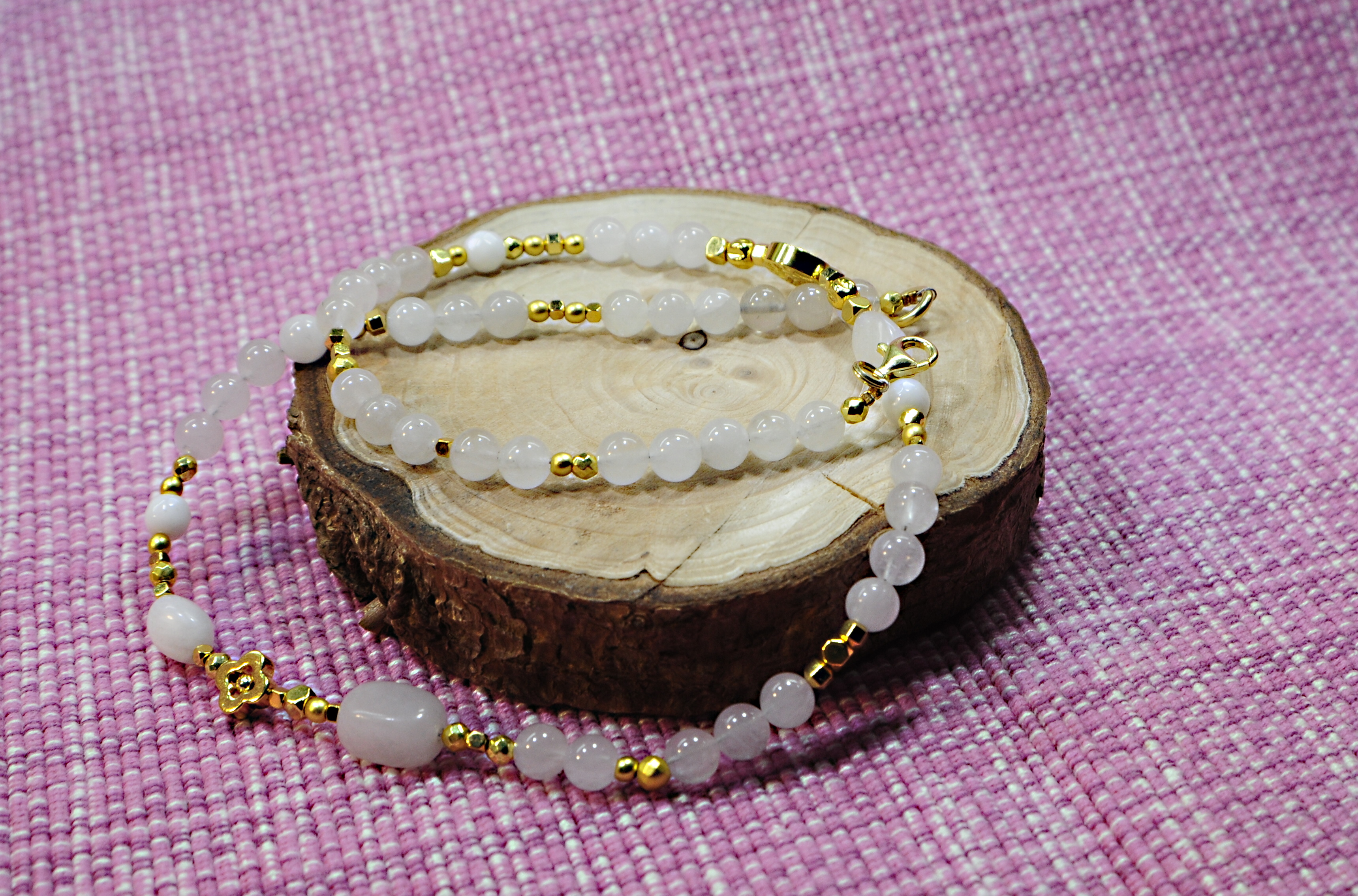 Naszyjnik z kryształem górskim - nr kat. 373 