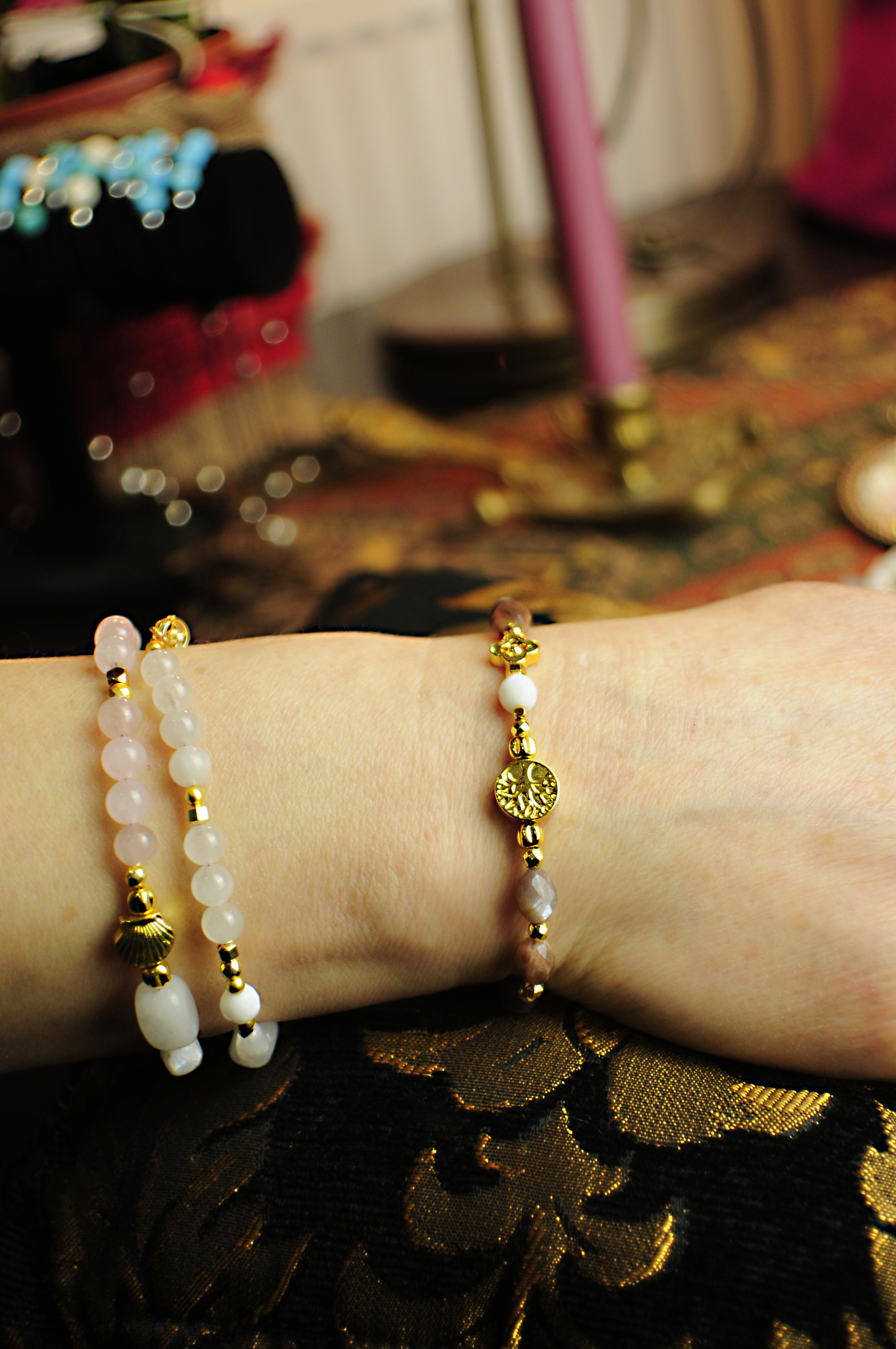 Bransoletka z kamieniem słonecznym - 379a