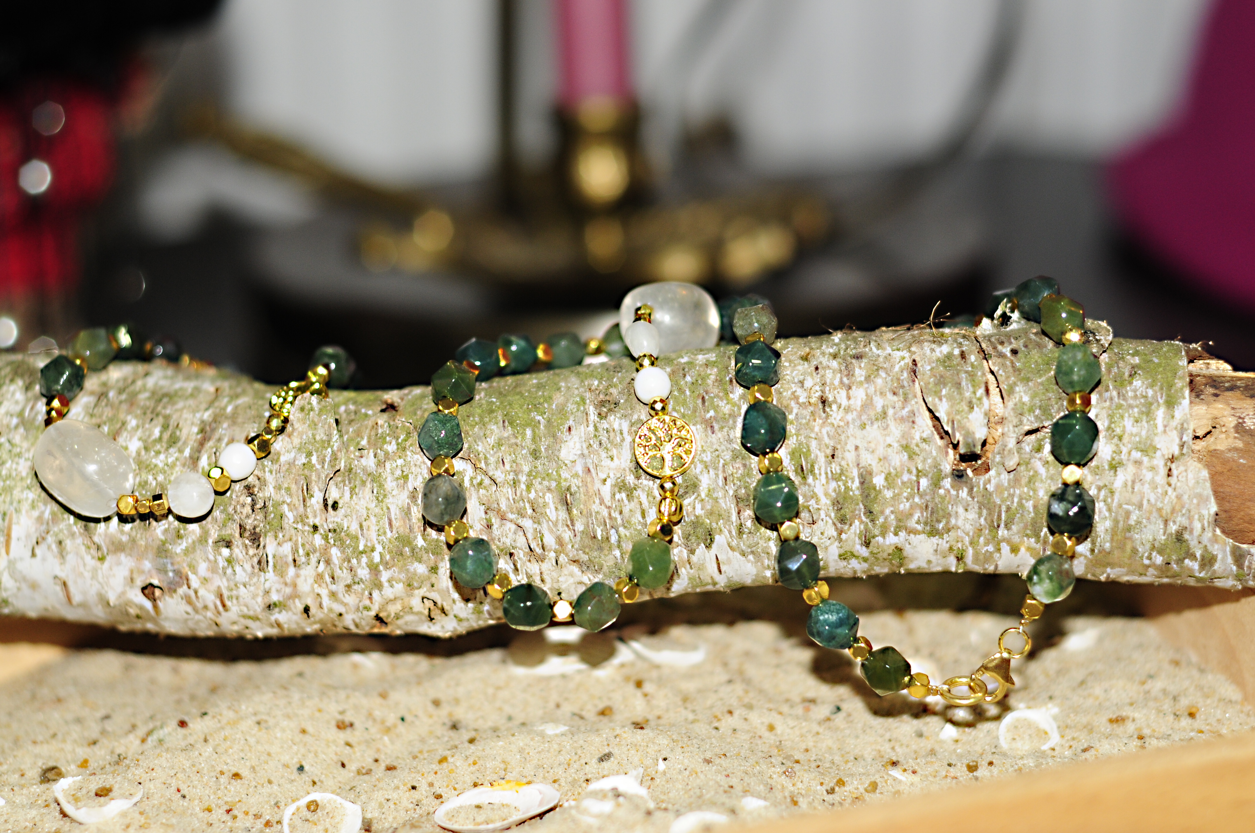 Bransoletka z agatem - 376a