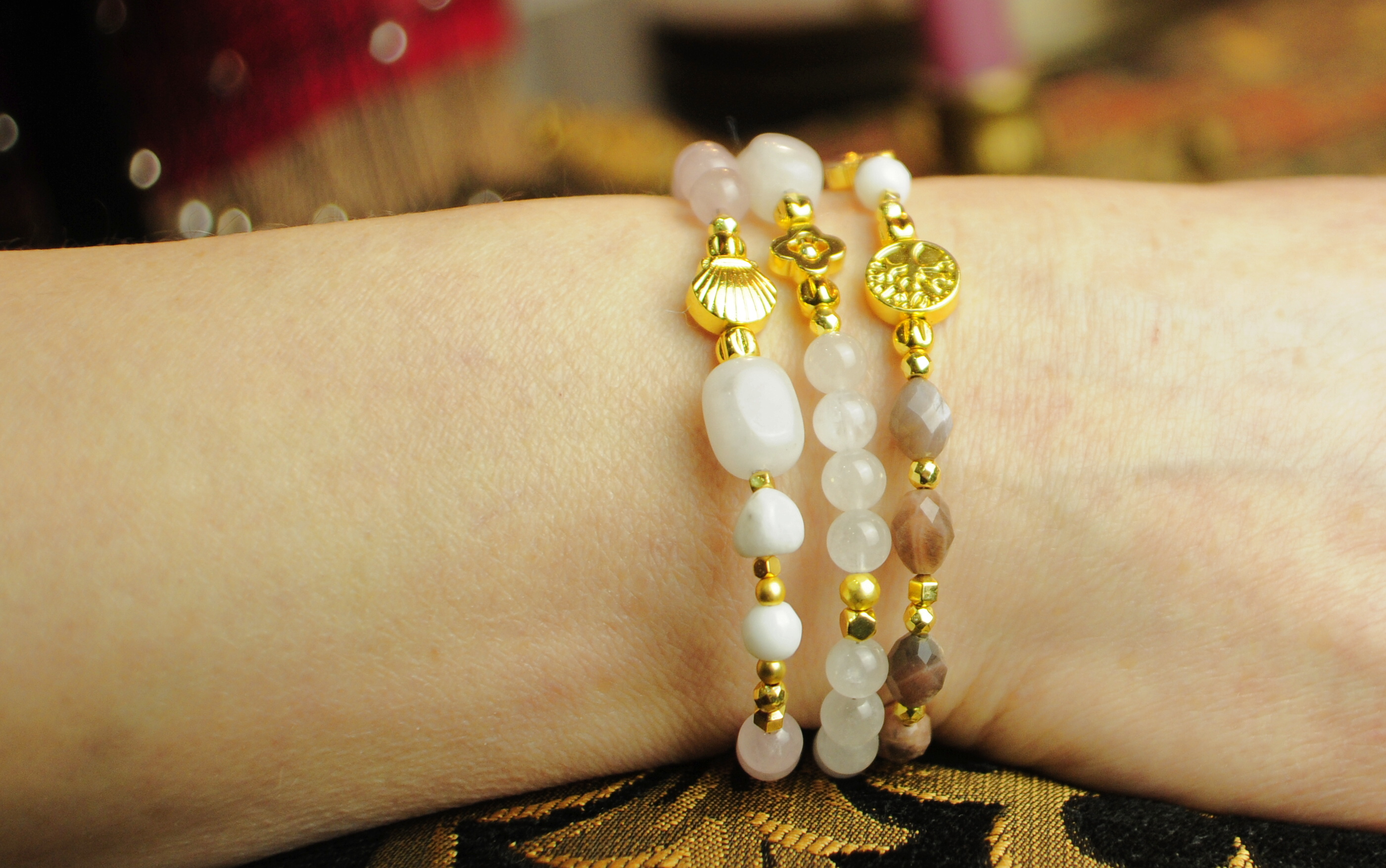 Bransoletka z kamieniem słonecznym - 379a