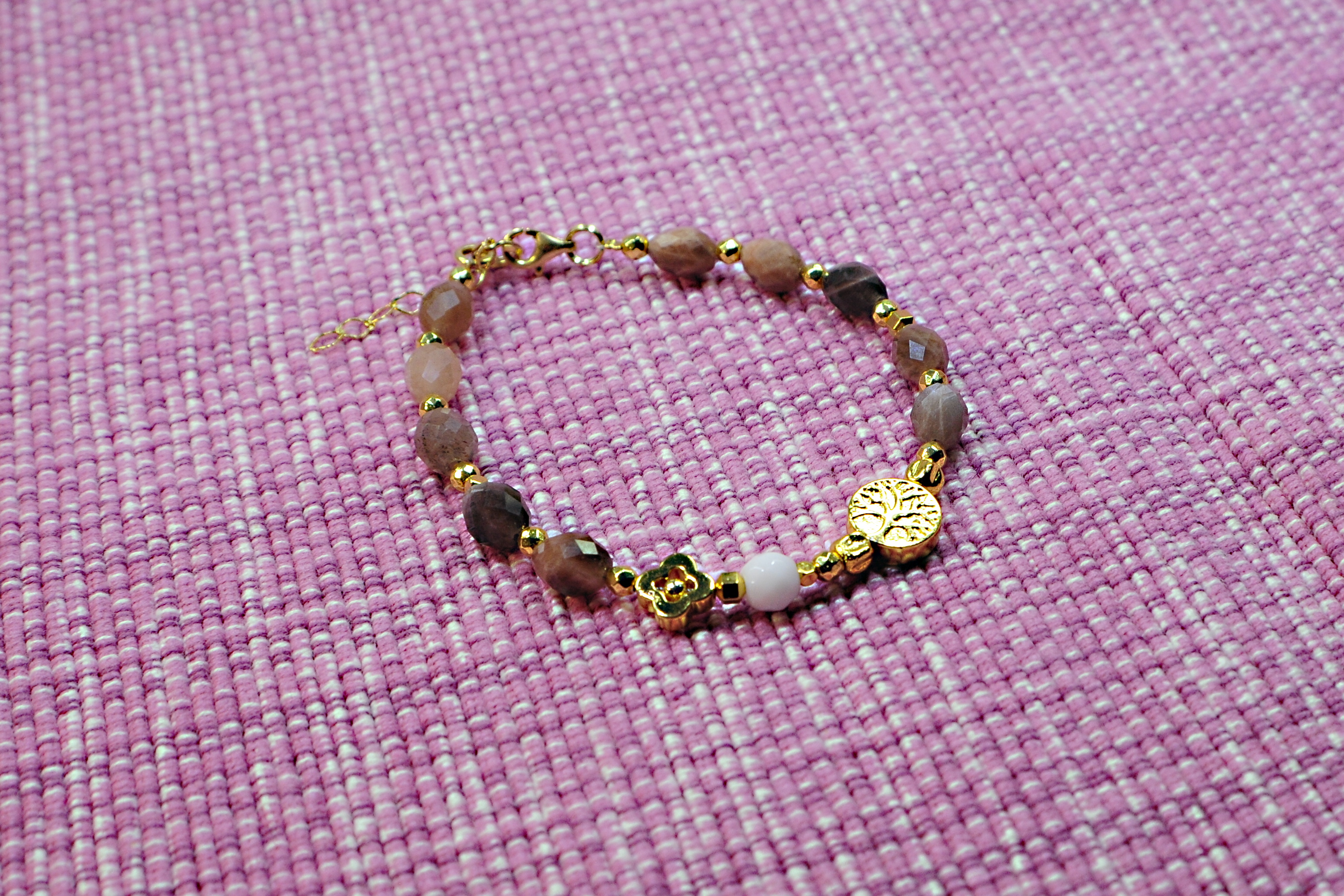 Bransoletka z kamieniem słonecznym - 379a