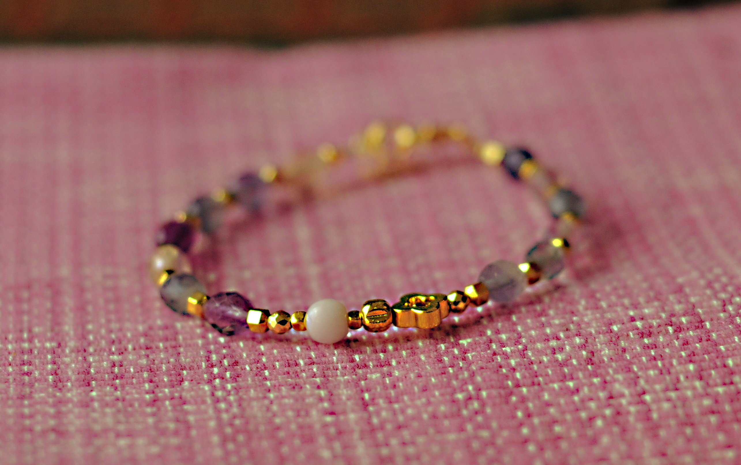 Bransoletka z fluorytem - 385a