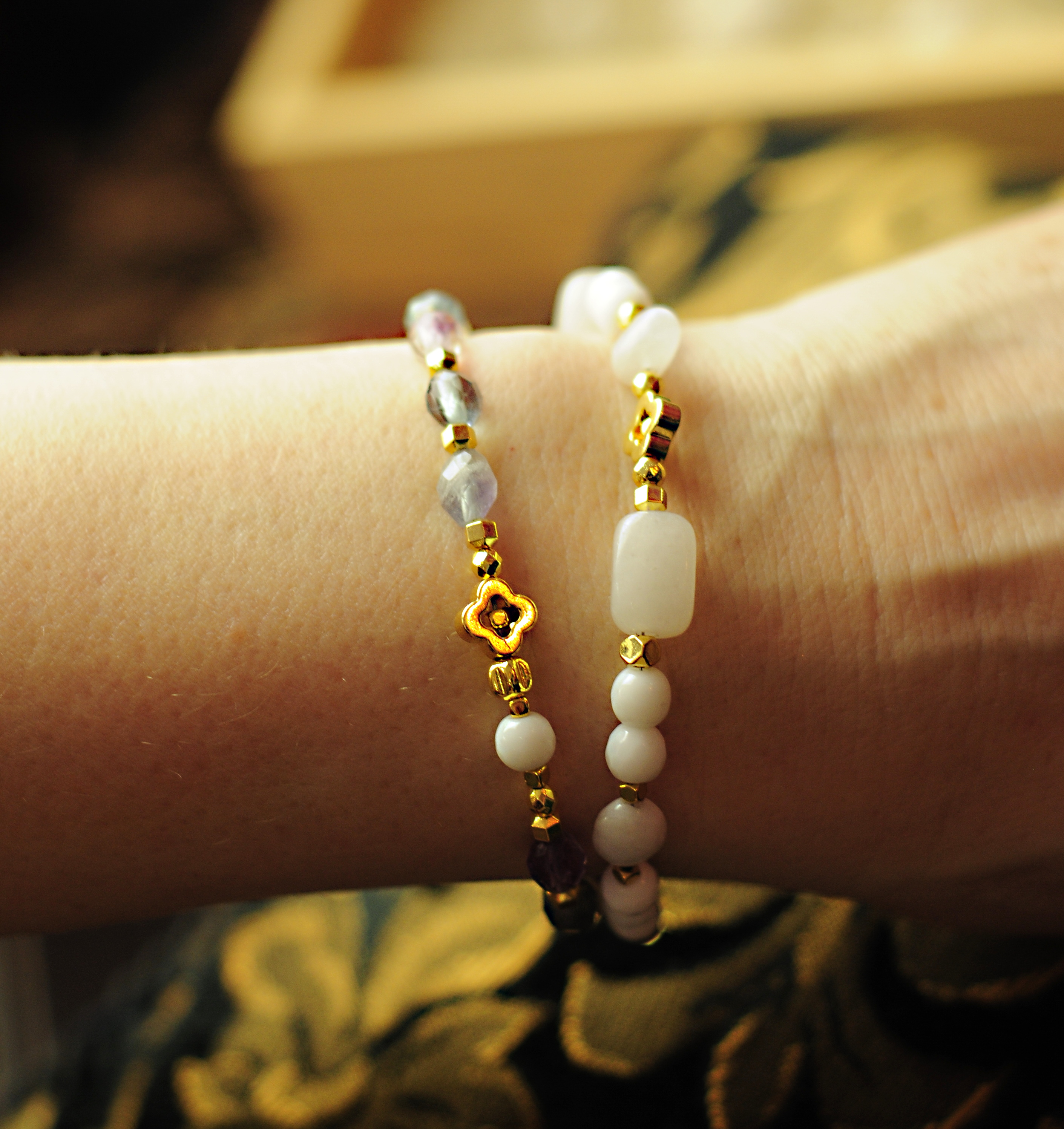 Bransoletka z fluorytem - 385a