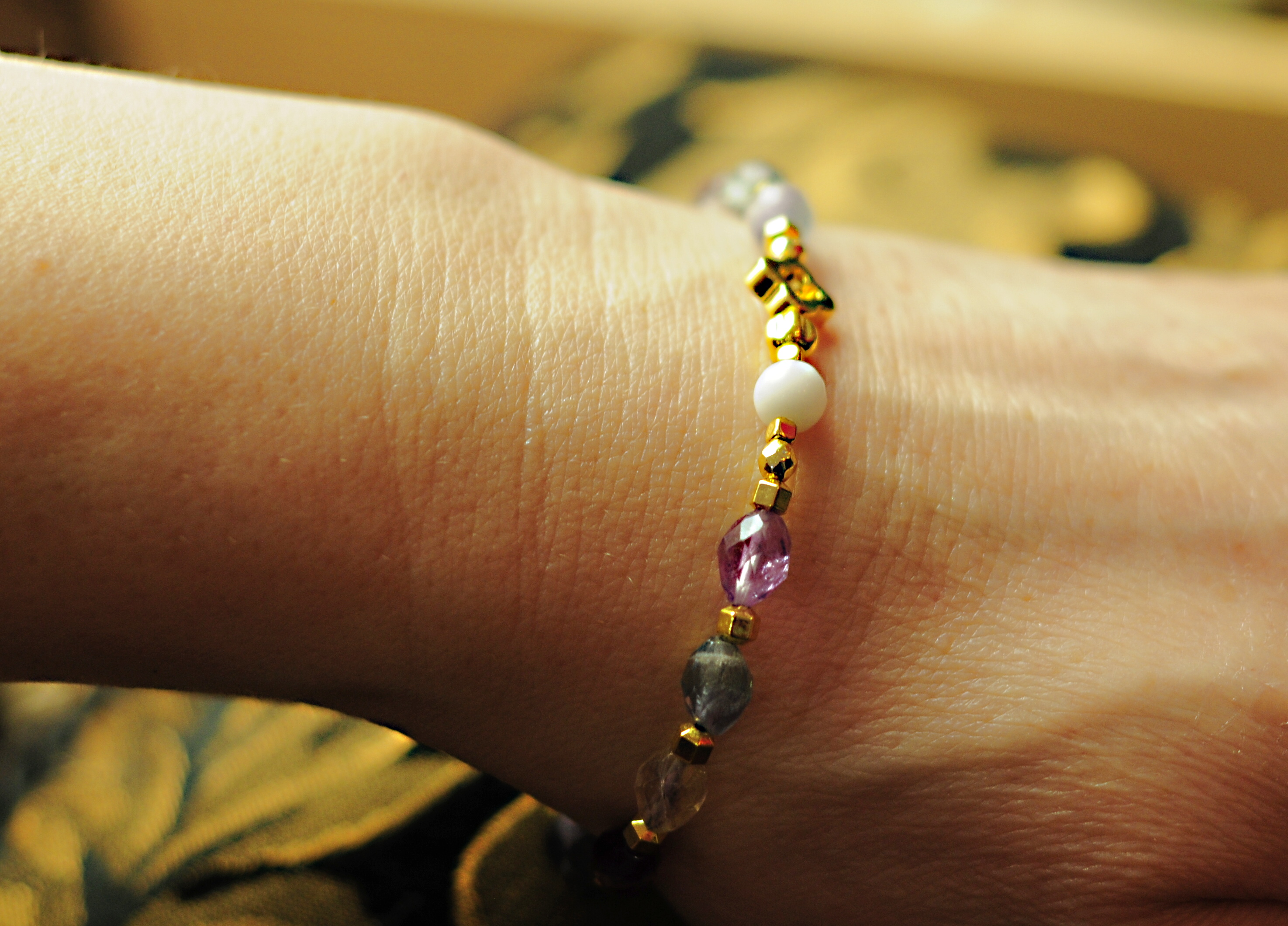 Bransoletka z fluorytem - 385a