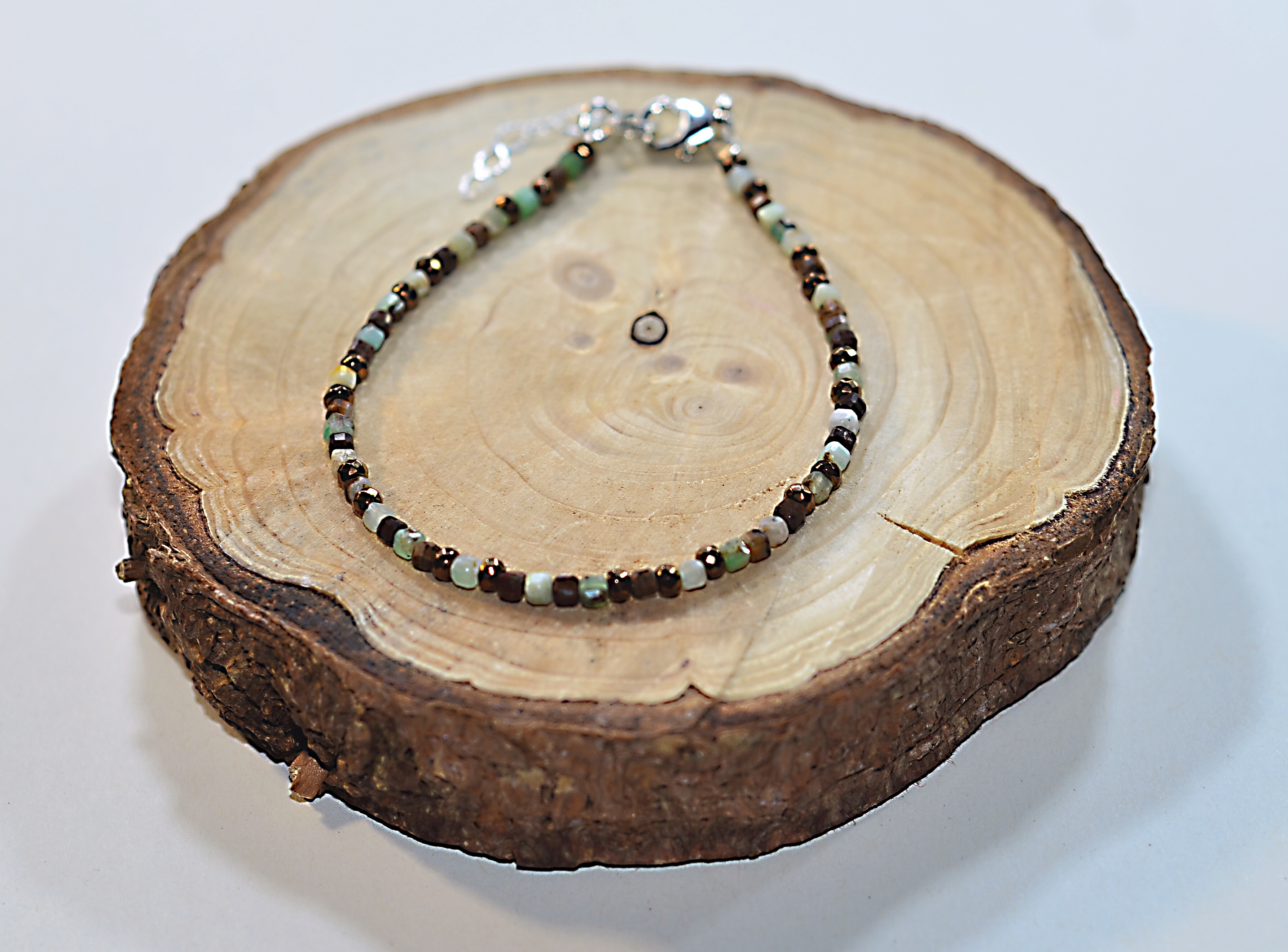 Bransoletka z jadeitem - 357a