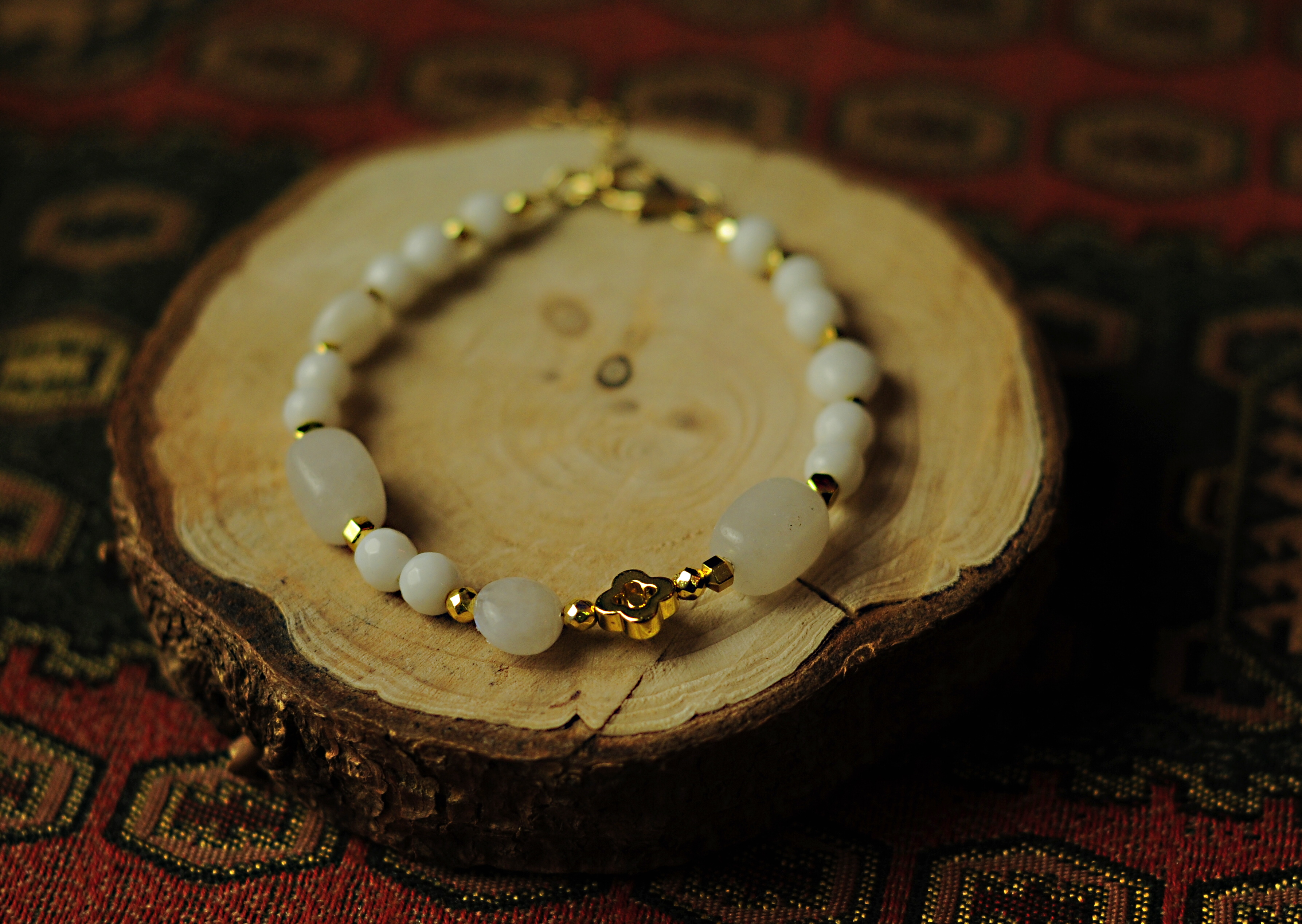 Bransoletka z agatem - 383a