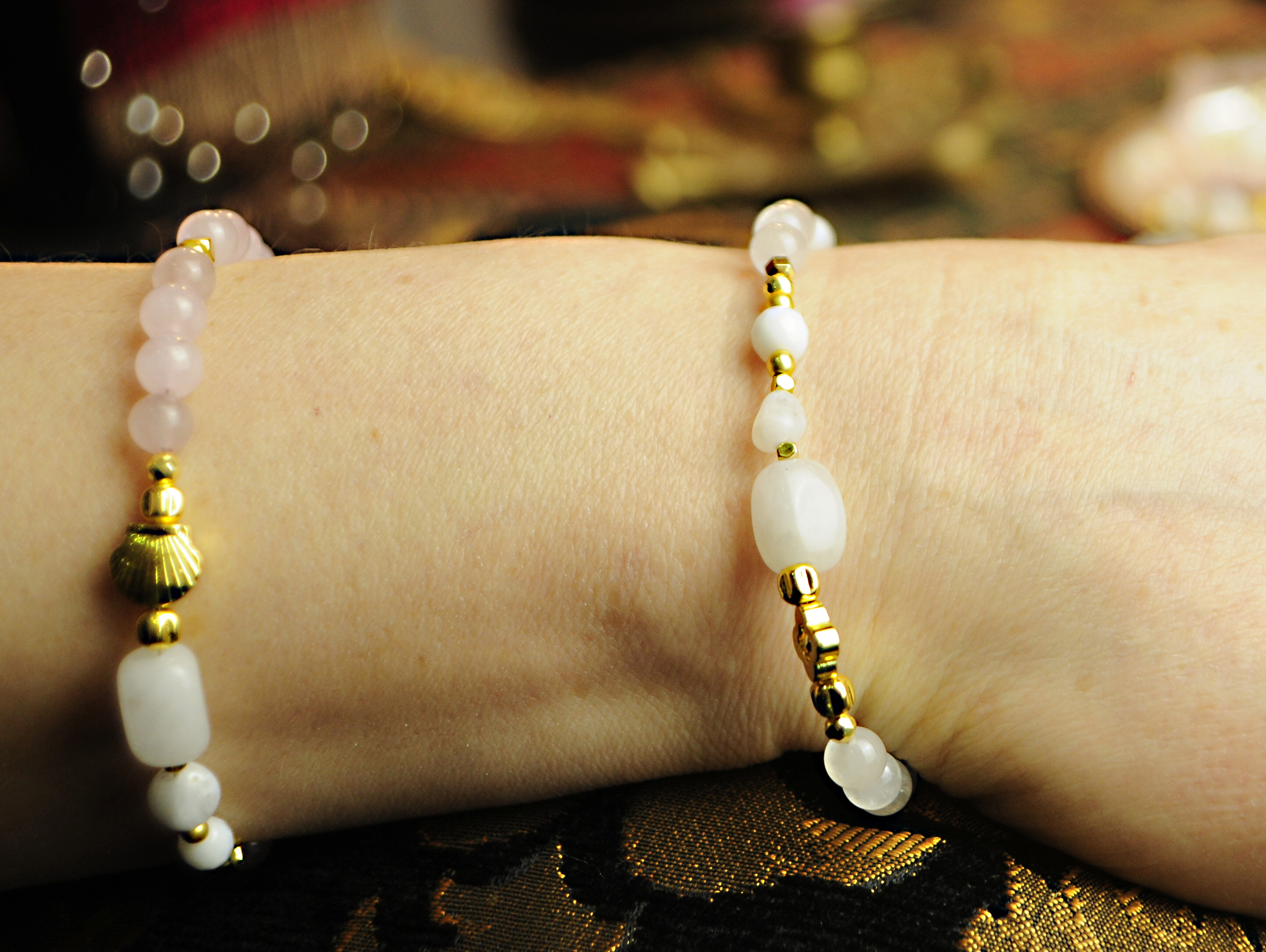 Bransoletka z agatem - 383a