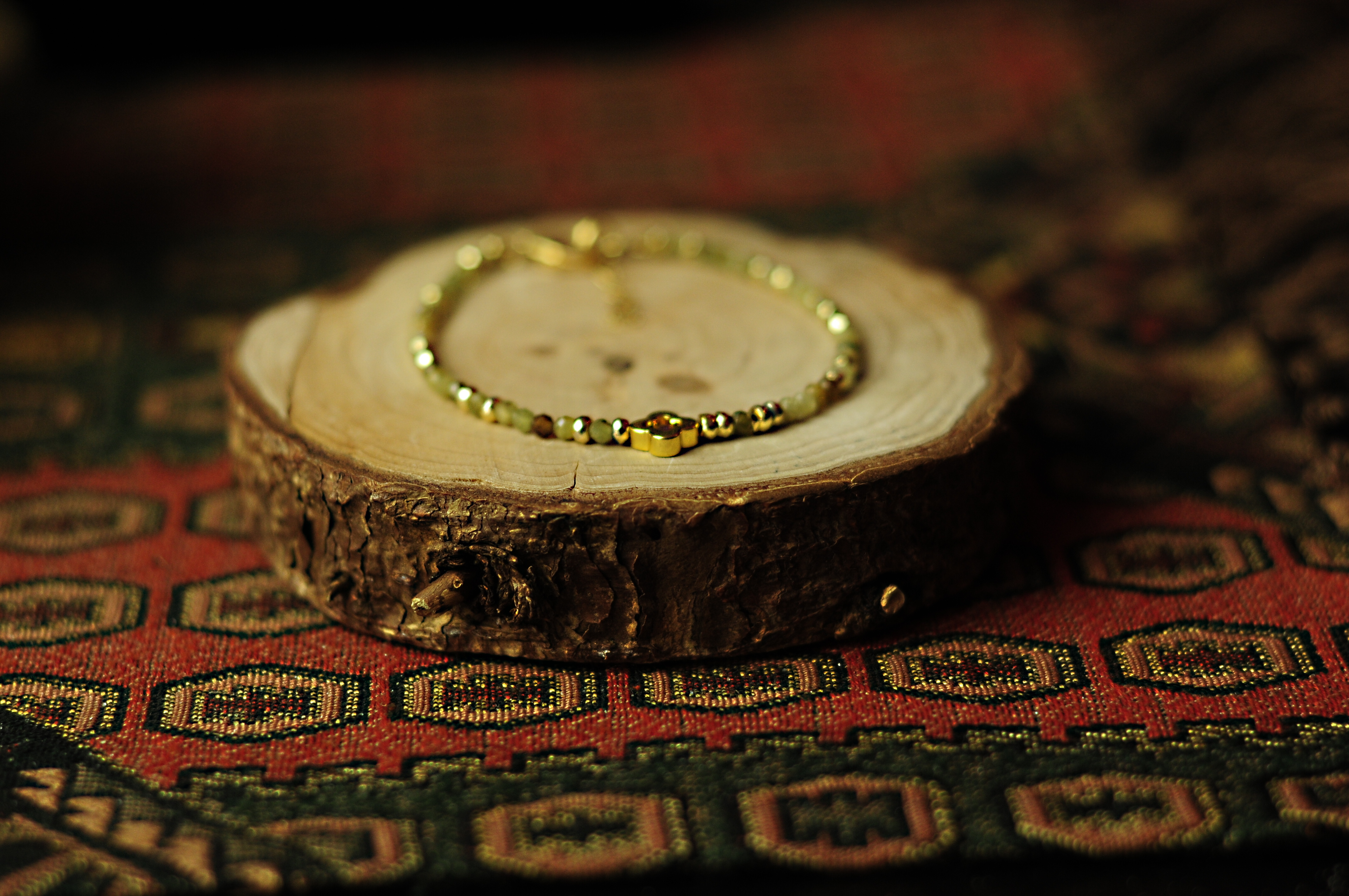 Bransoletka z granatem - nr kat. 388a