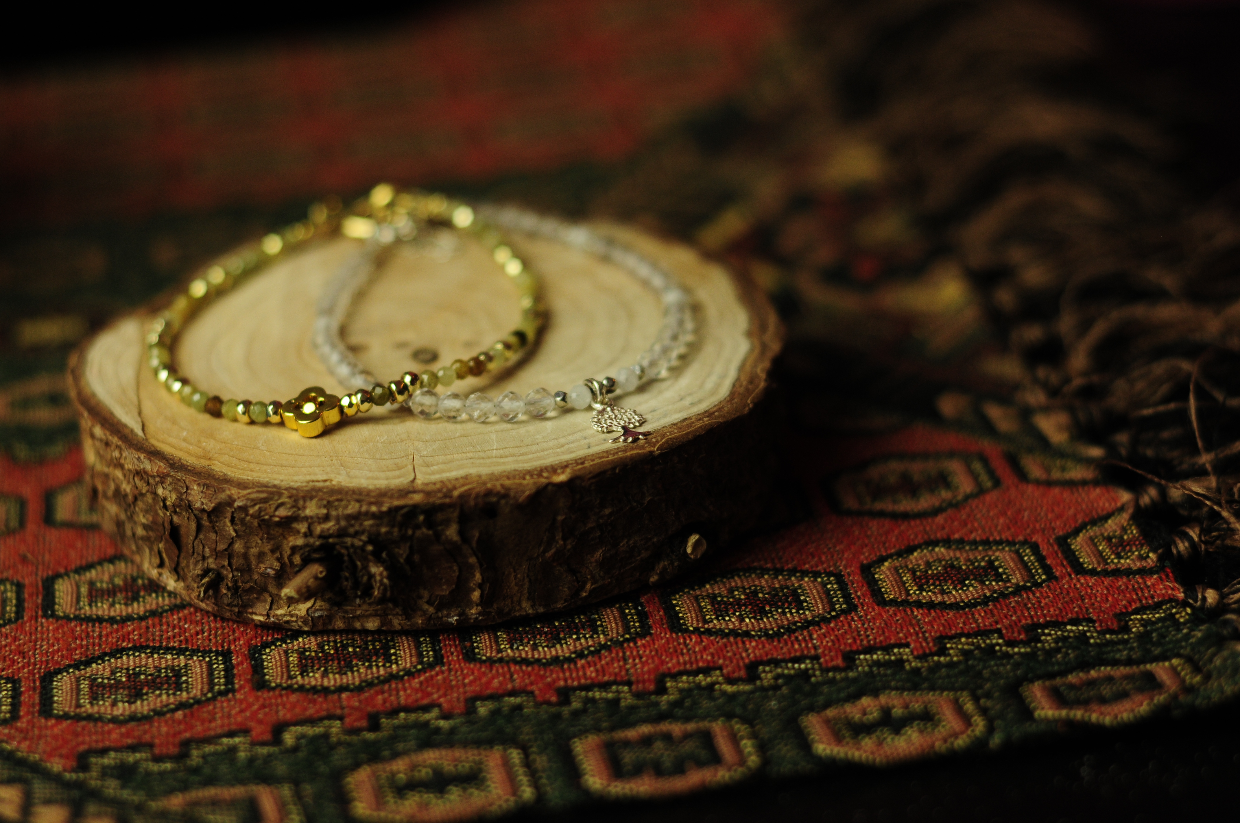 Bransoletka z granatem - nr kat. 388a