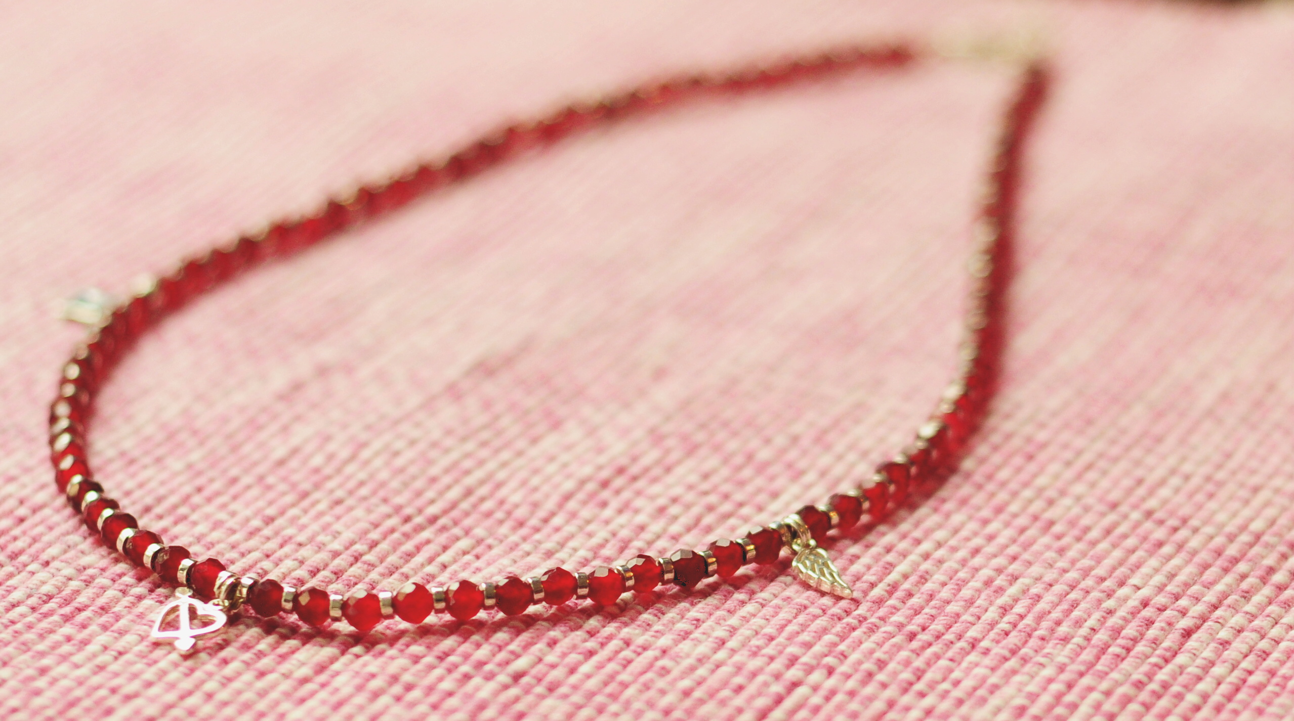 Naszyjnik i bransoletka z chalcedonem - nr kat. 391 i 391a