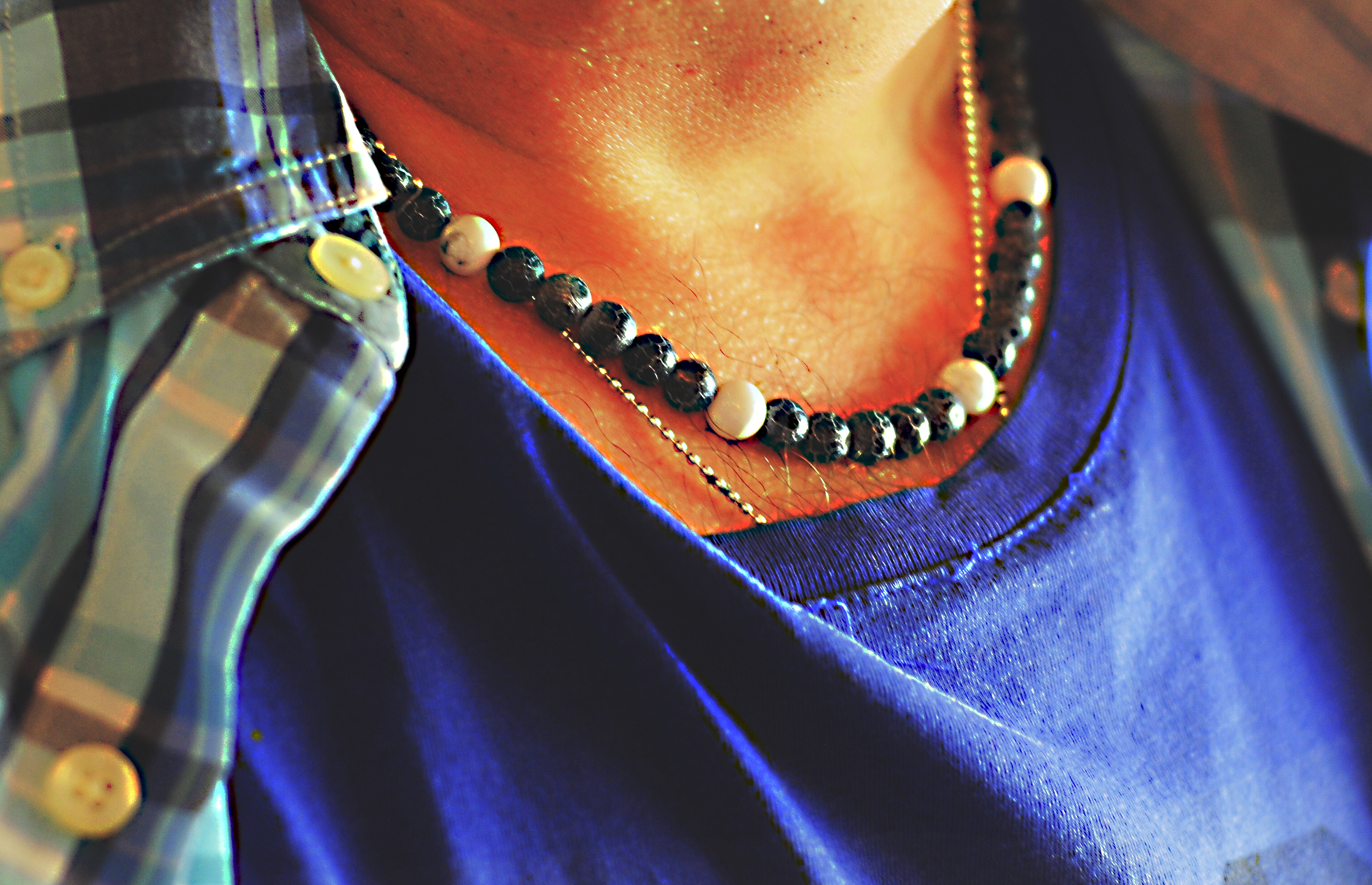 Naszyjnik i bransoletka z agatem - nr kat. 392 i 392a