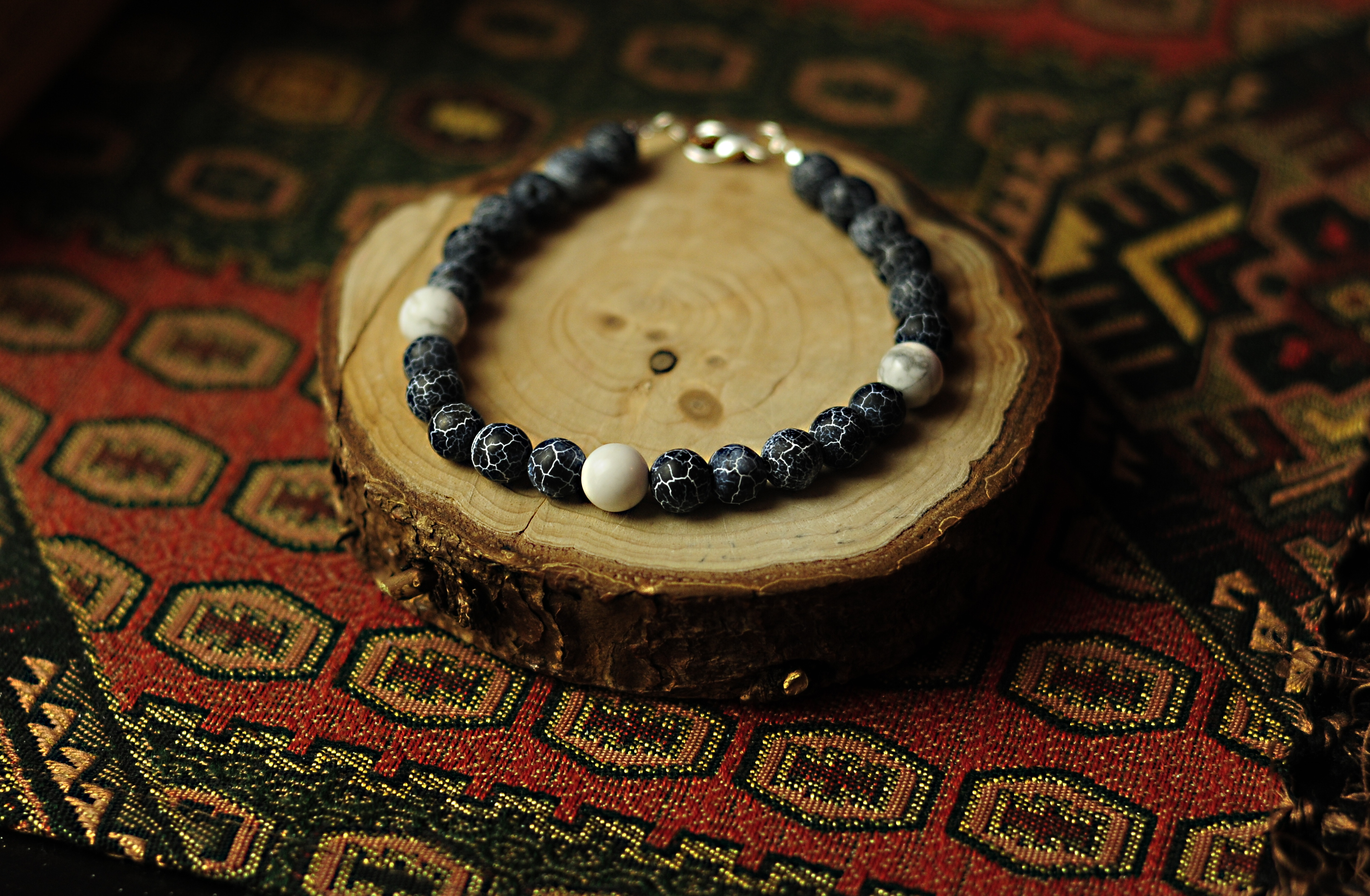 Naszyjnik i bransoletka z agatem - nr kat. 392 i 392a