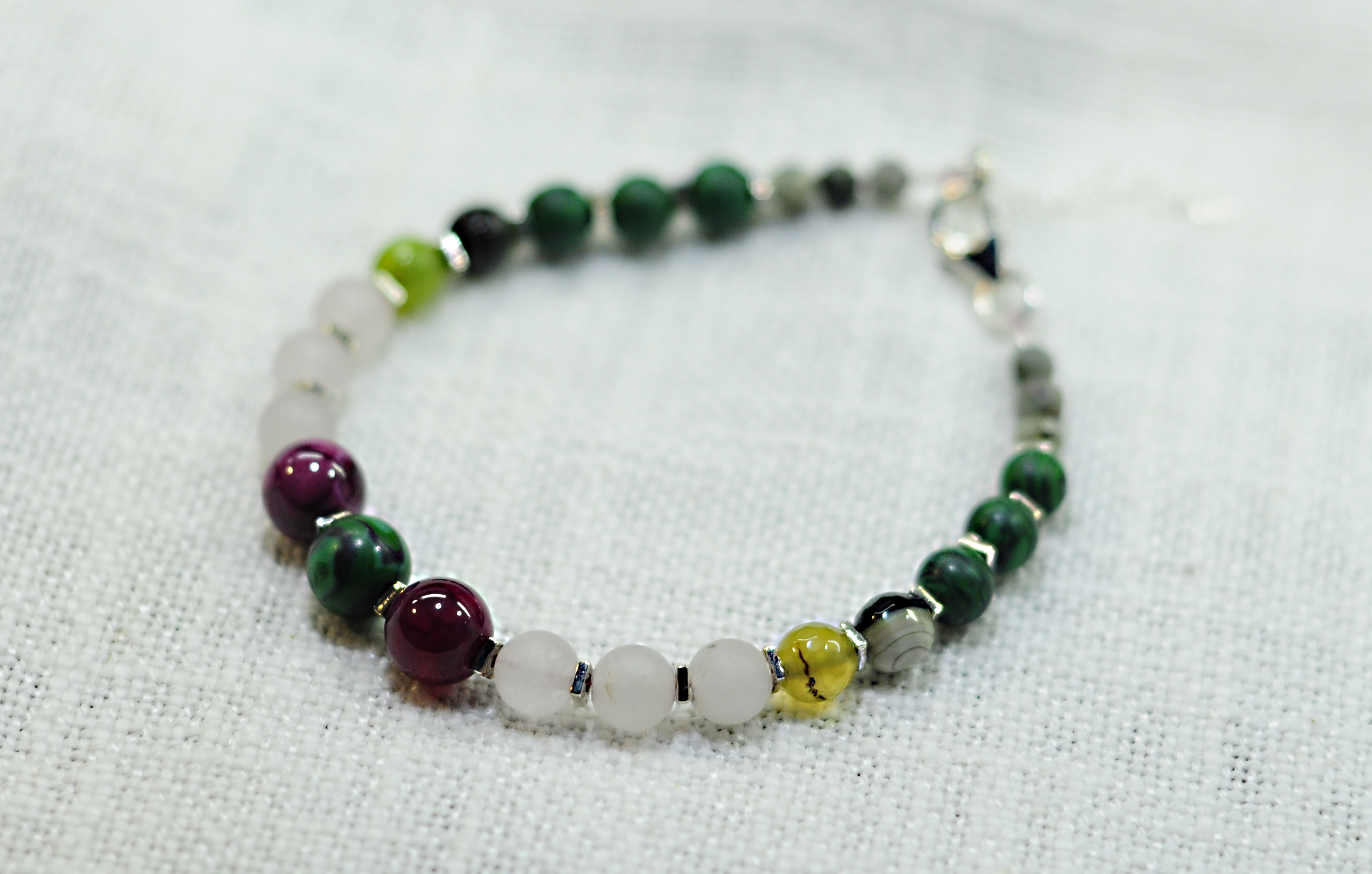 Bransoletka z kryształem górskim - nr kat. 395a