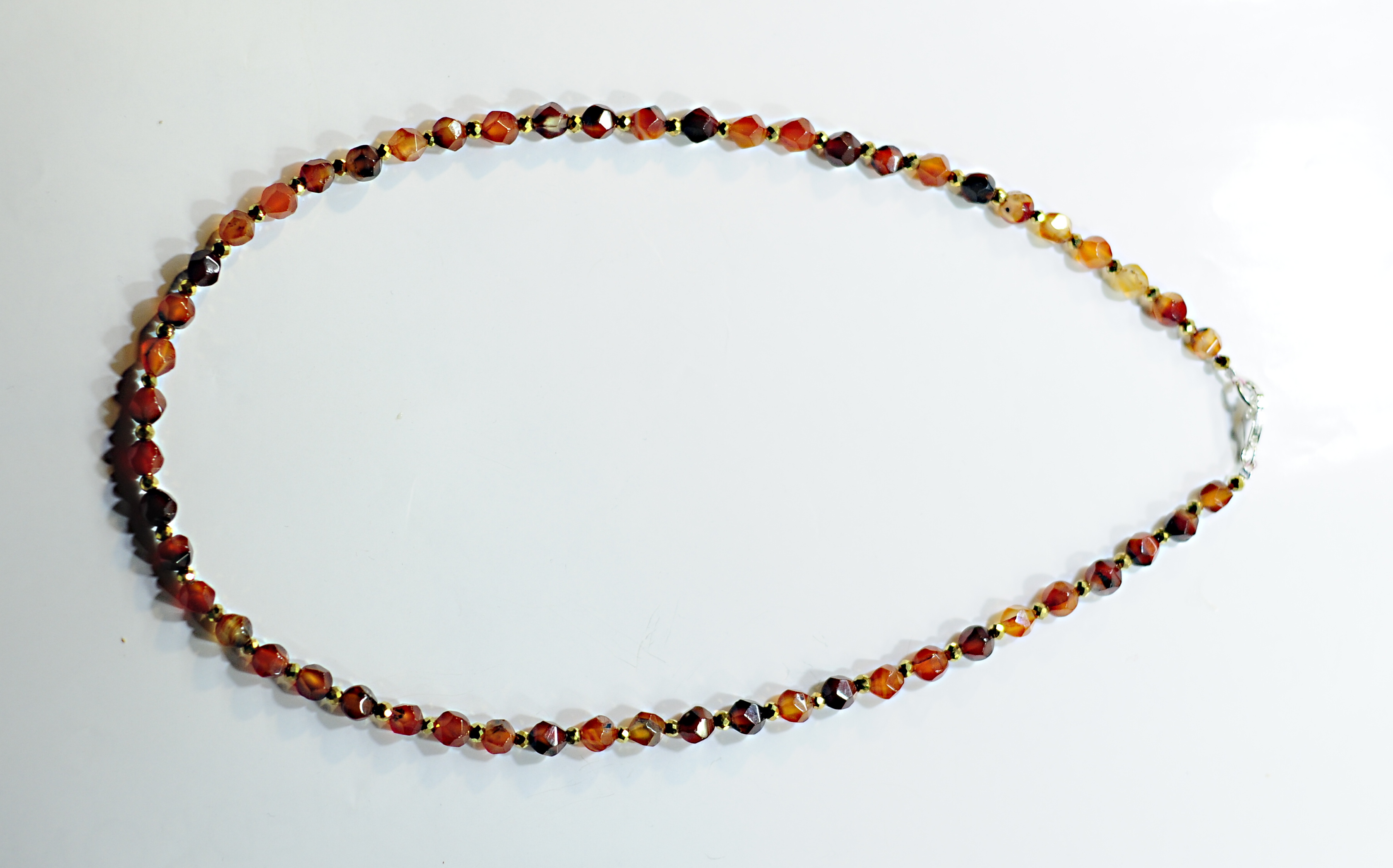 Naszyjnik i bransoletka z agatem - nr kat. 402 i 402a