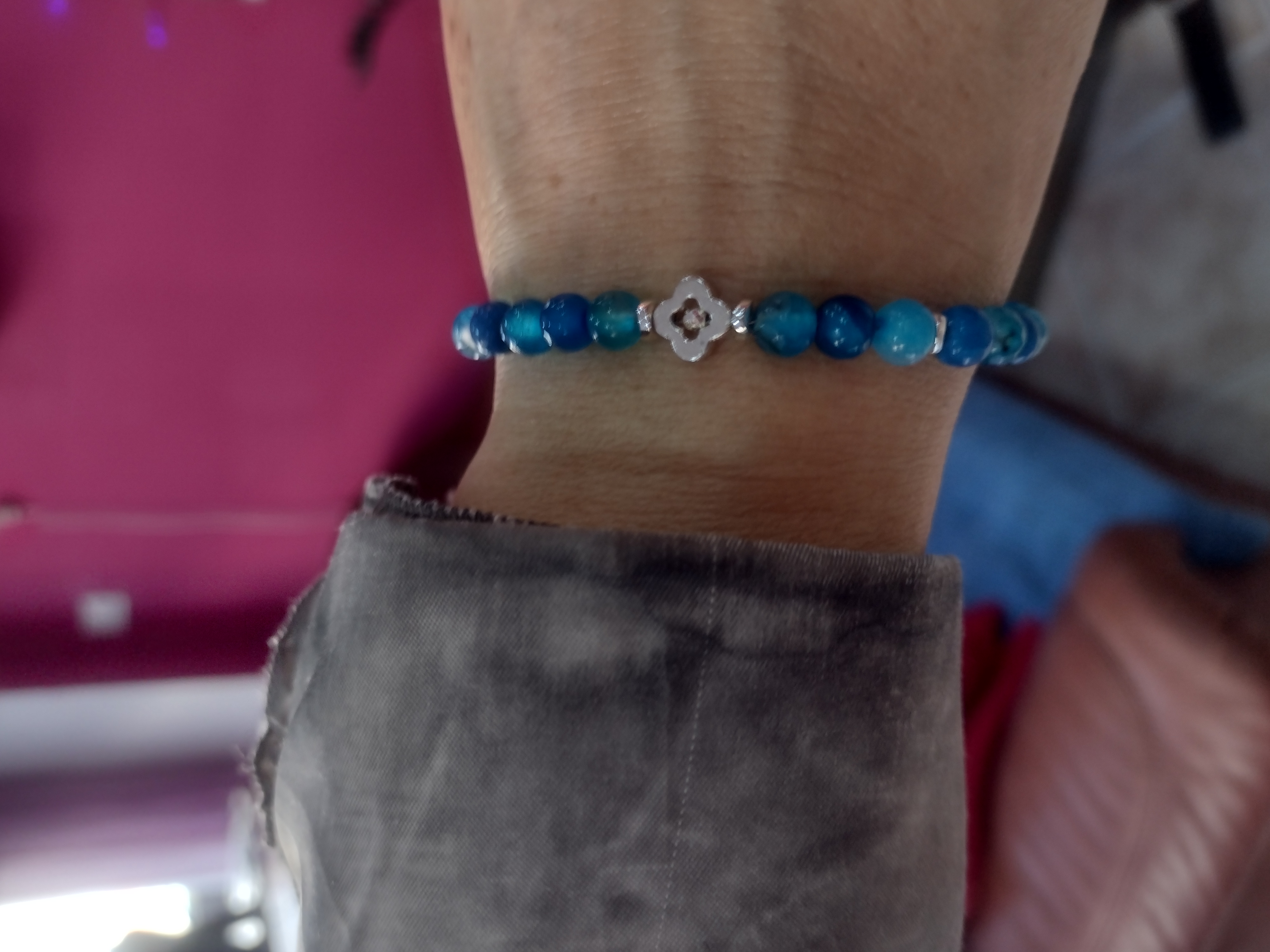 Bransoletka z agatem  - nr kat. 427a