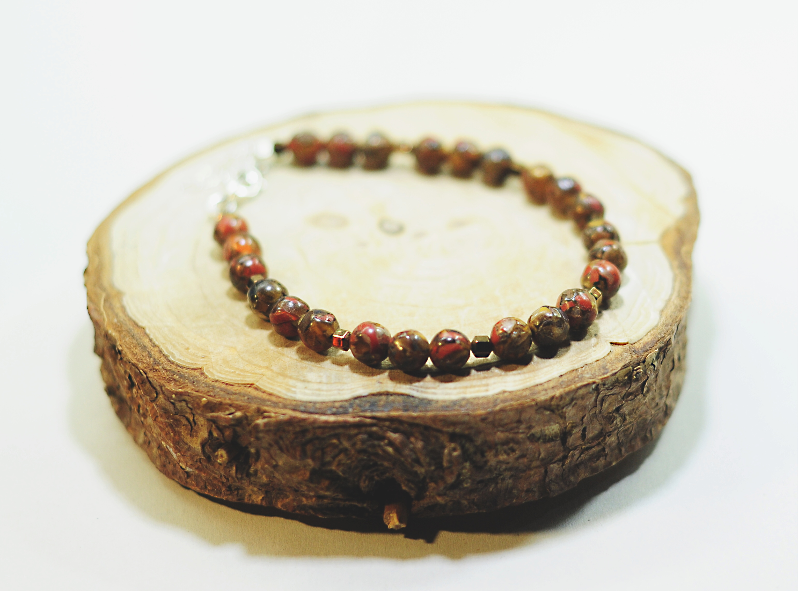 Naszyjnik i bransoletka z jaspisem - nr kat. 418 i 418a