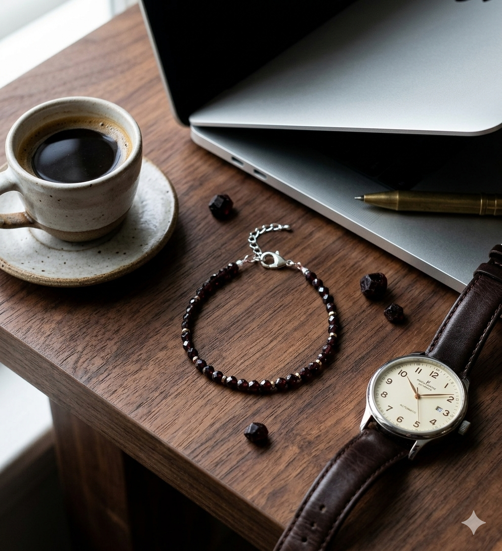 Bransoletka z granatem - nr kat. 469a