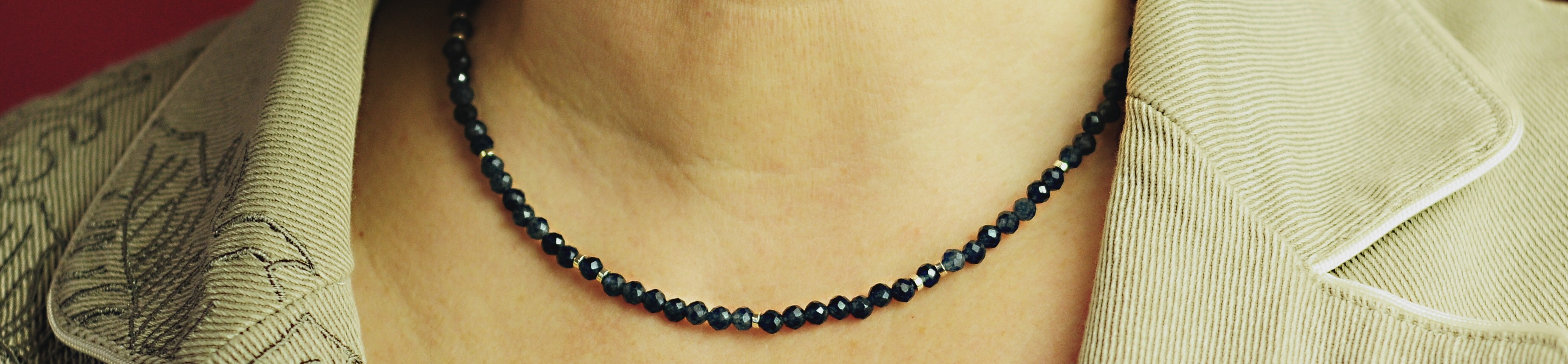 Naszyjnik z szafirem - nr kat. 370