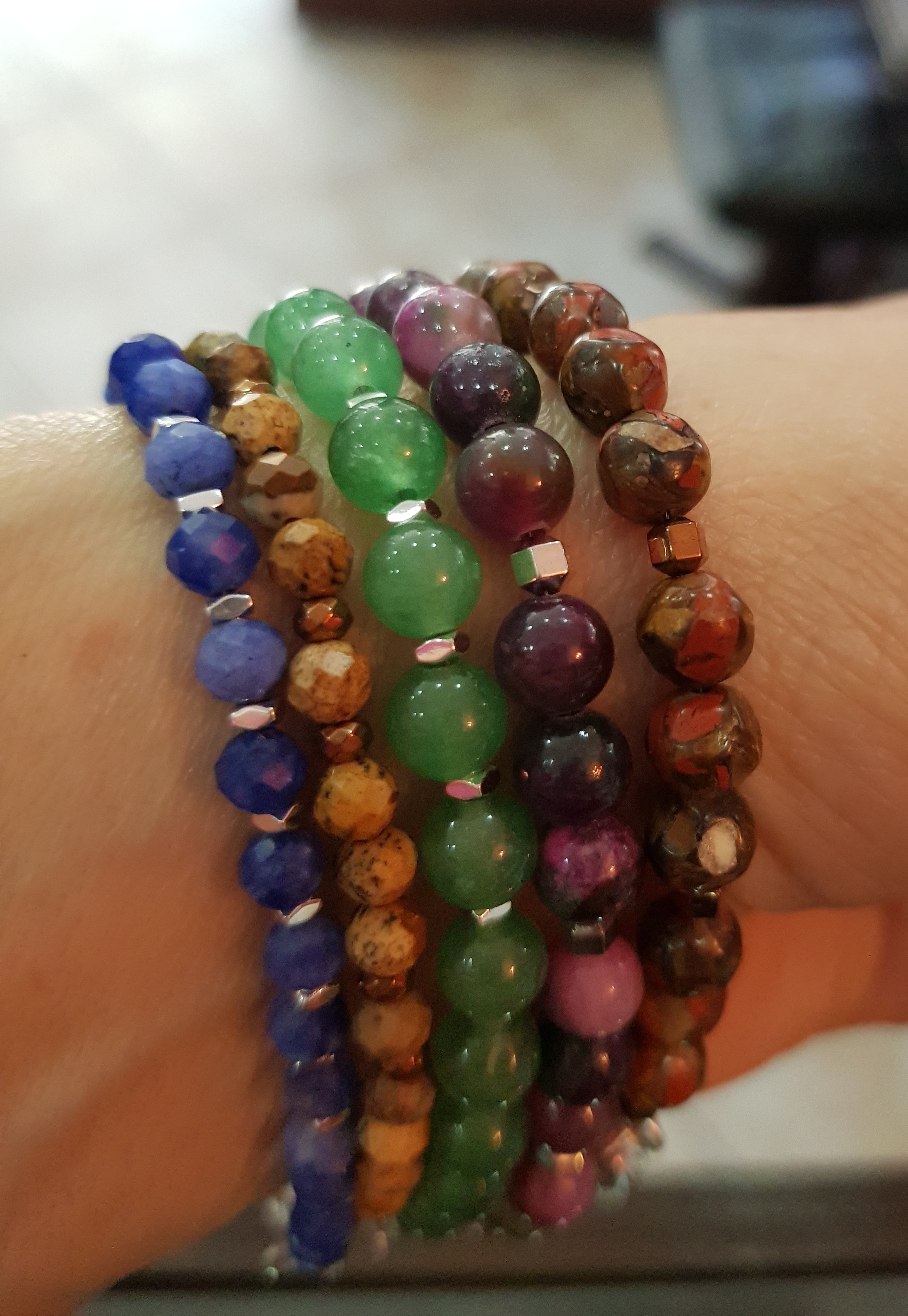 Naszyjnik i bransoletka z jaspisem - nr kat. 418 i 418a