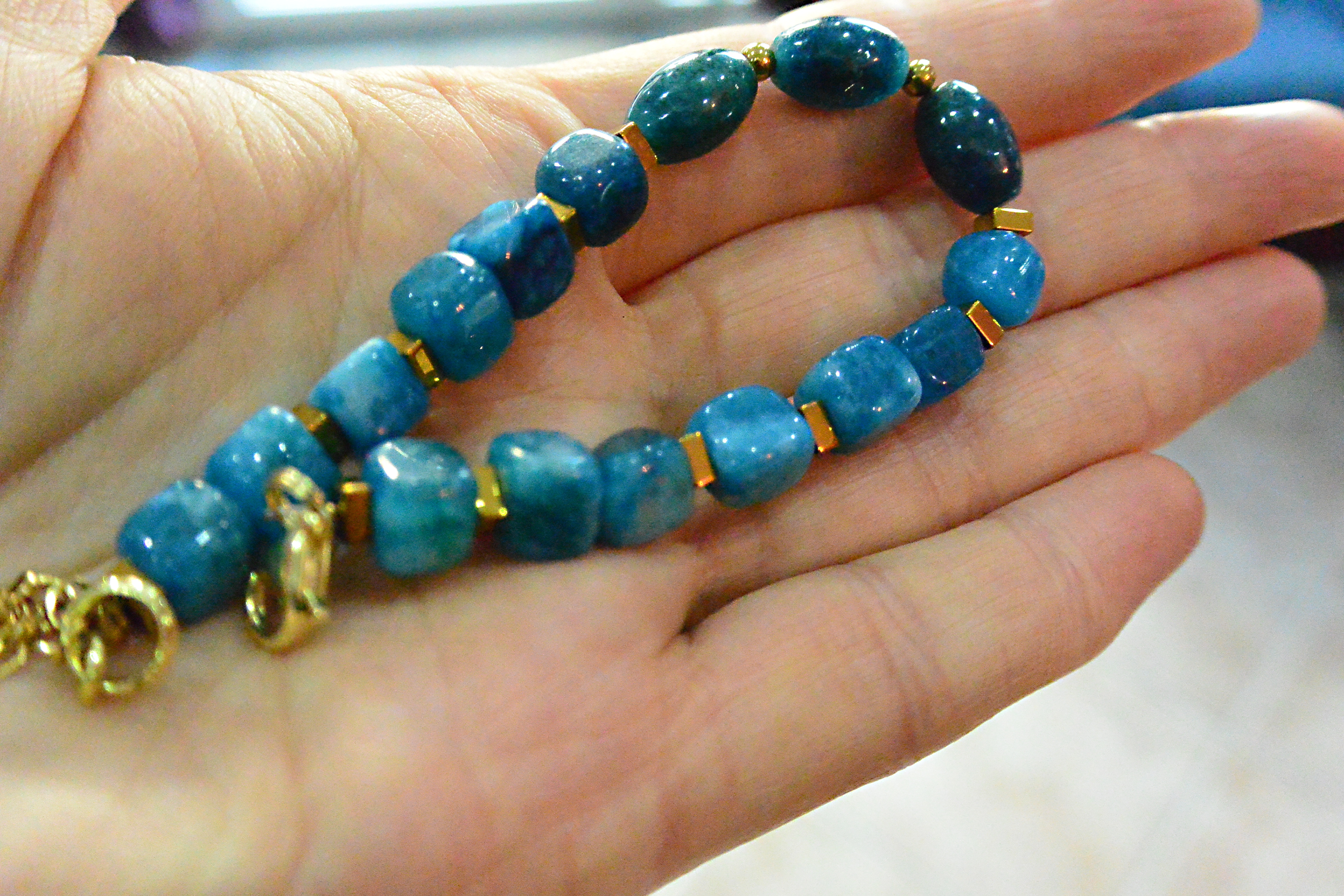 Bransoletka z apatytem - nr kat. 490a