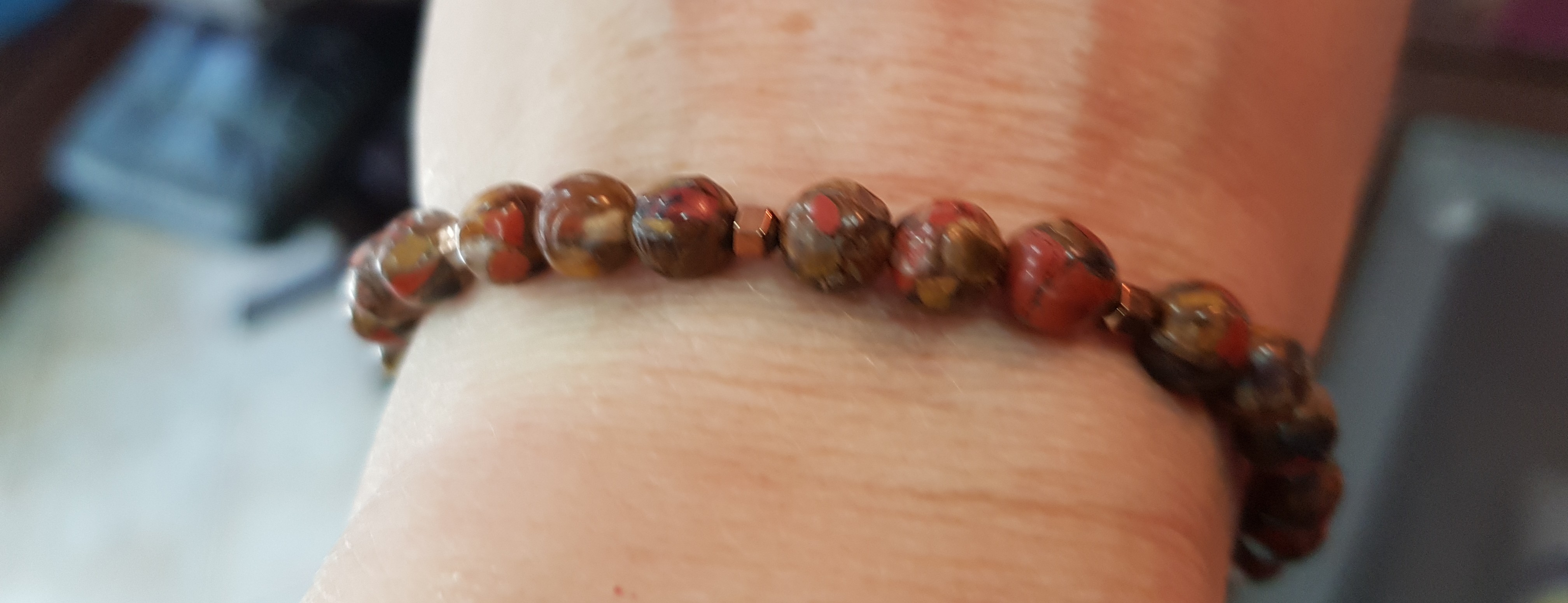 Bransoletka z jaspisem  - nr kat. 418a