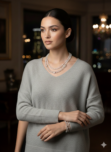 Bransoletka z kryształem górskim spękanym - nr kat. 477a