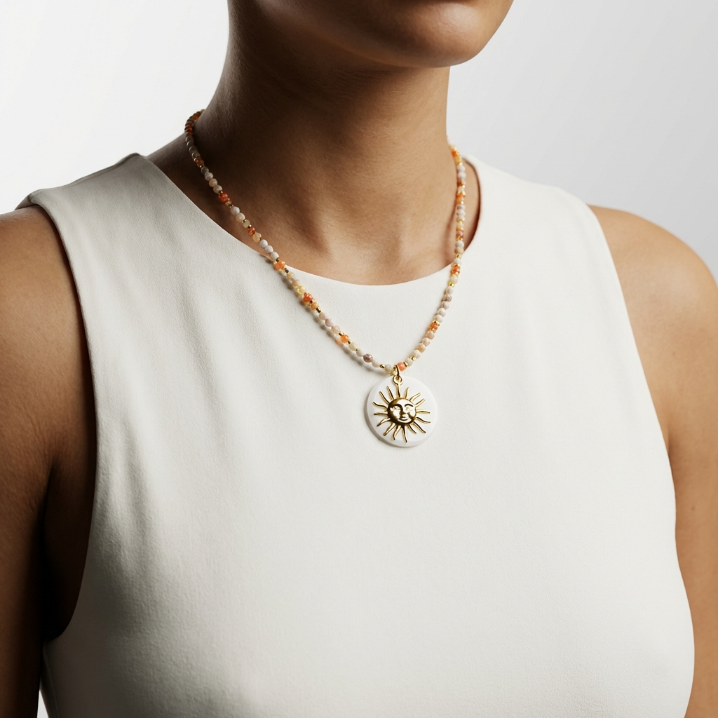 Naszyjnik z agatem - nr kat. 411