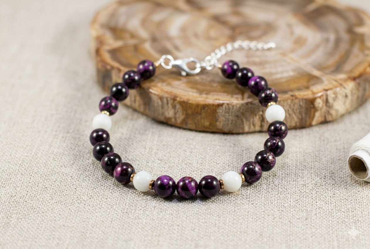 Bransoletka z jaspisem marmurkowym - nr kat. 467a