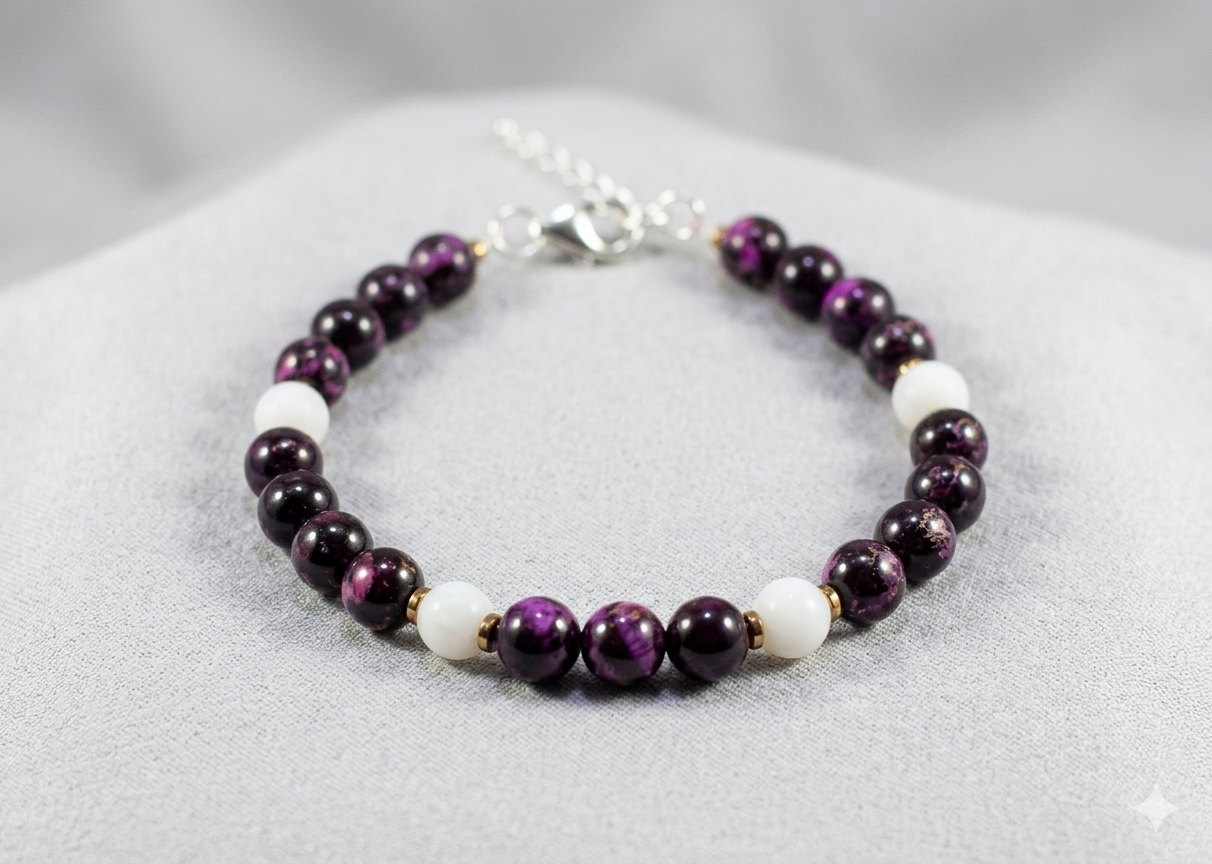 Bransoletka z jaspisem marmurkowym - nr kat. 467a