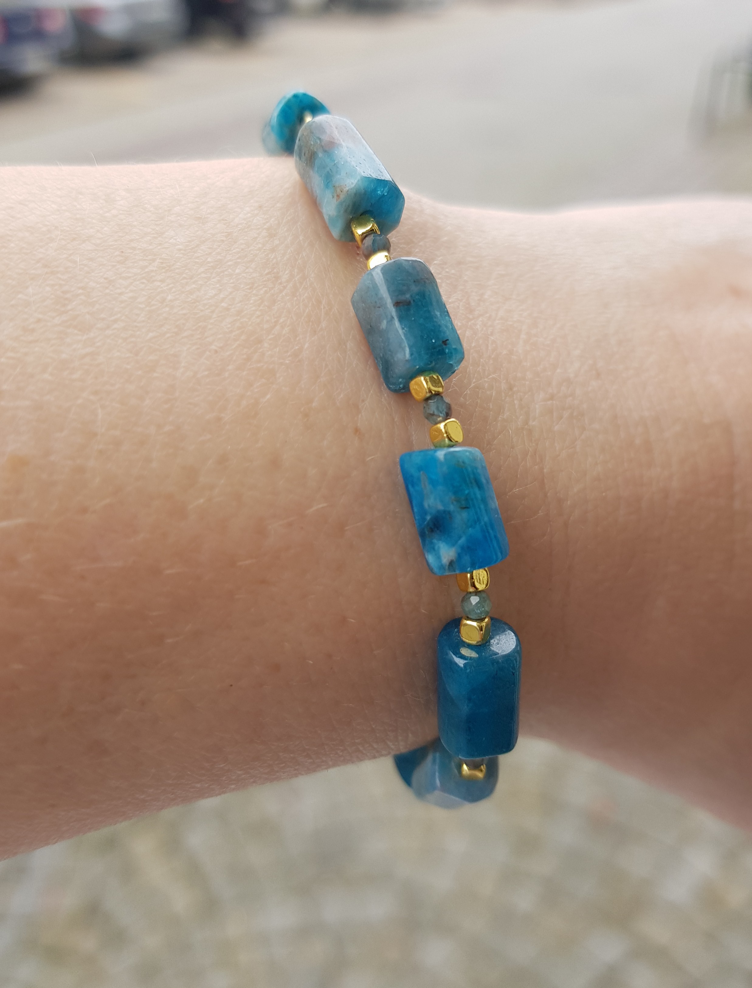 Bransoletka z apatytem - nr kat. 416a