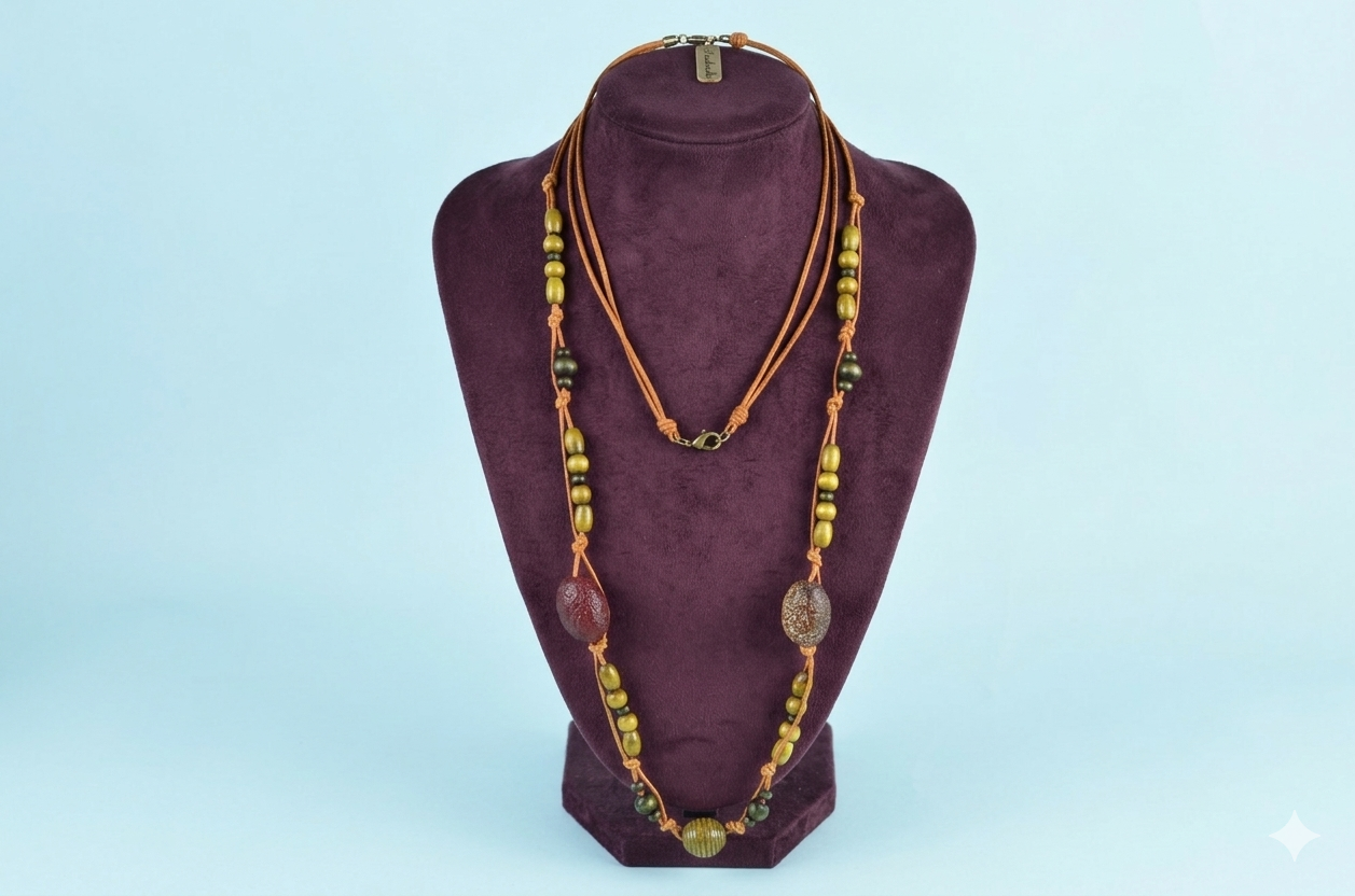 Naszyjnik makrama - nr kat. M4