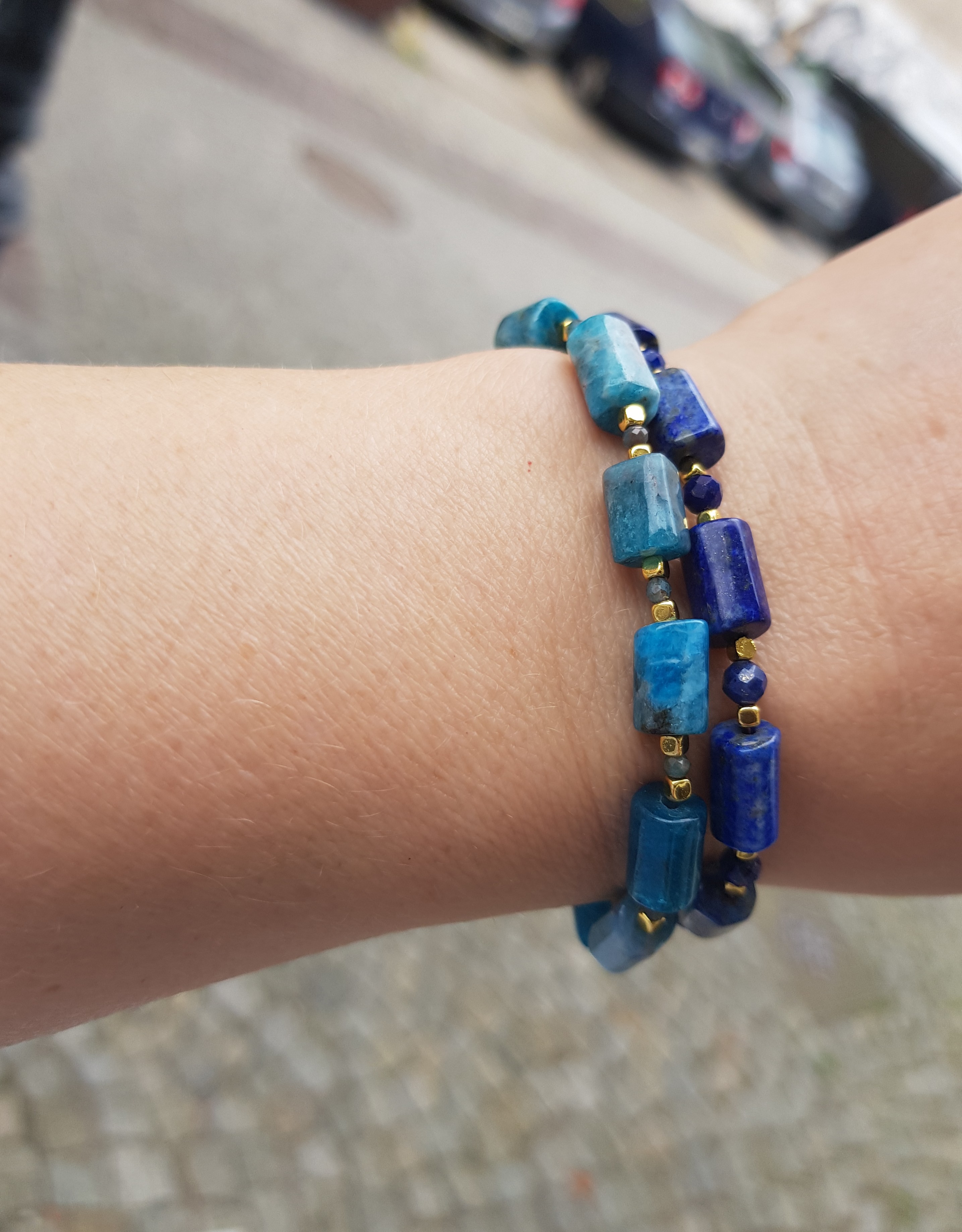 Bransoletka z apatytem - nr kat. 416a