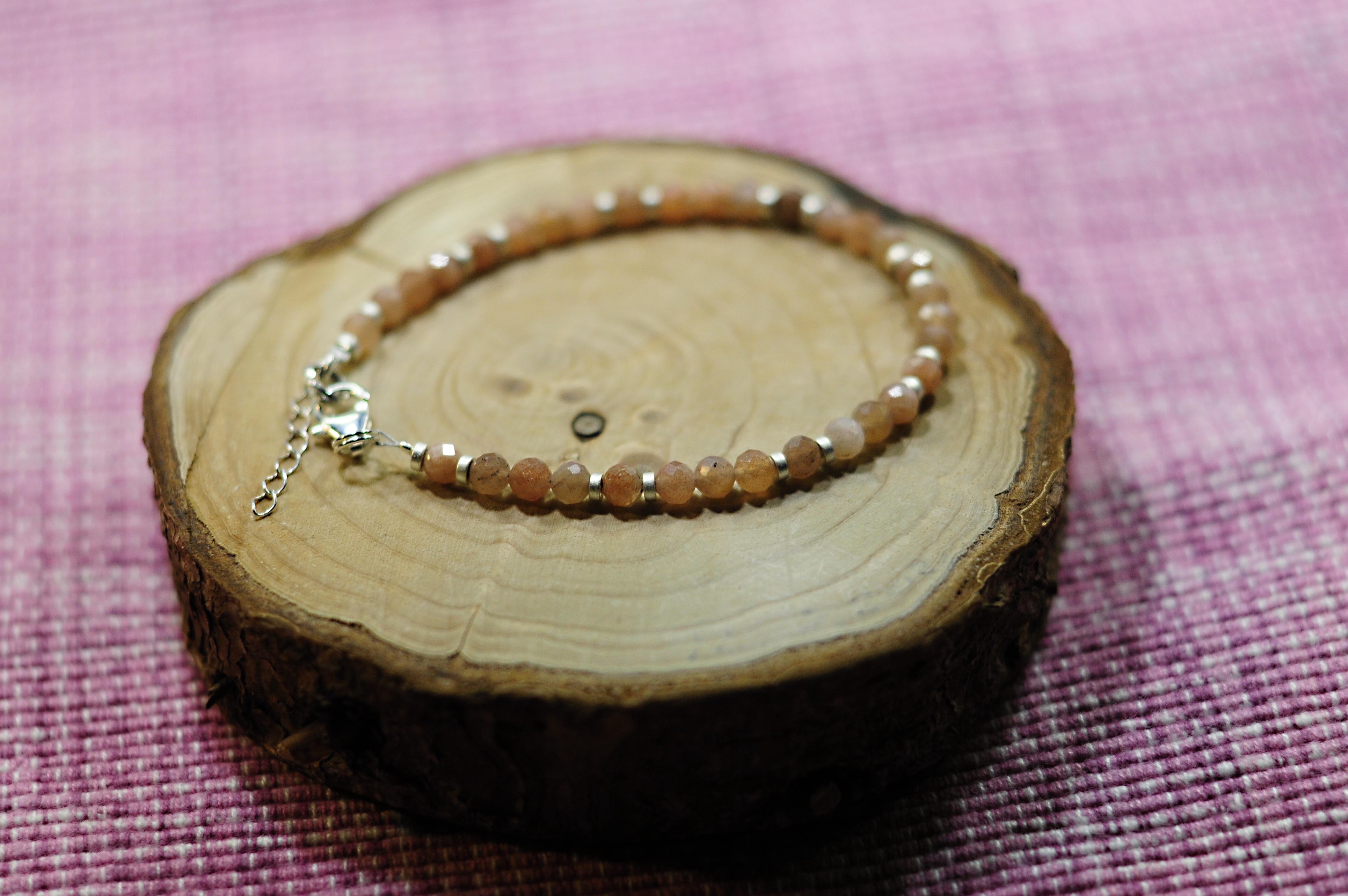 Bransoletka z kamieniem słonecznym - nr kat. 412a