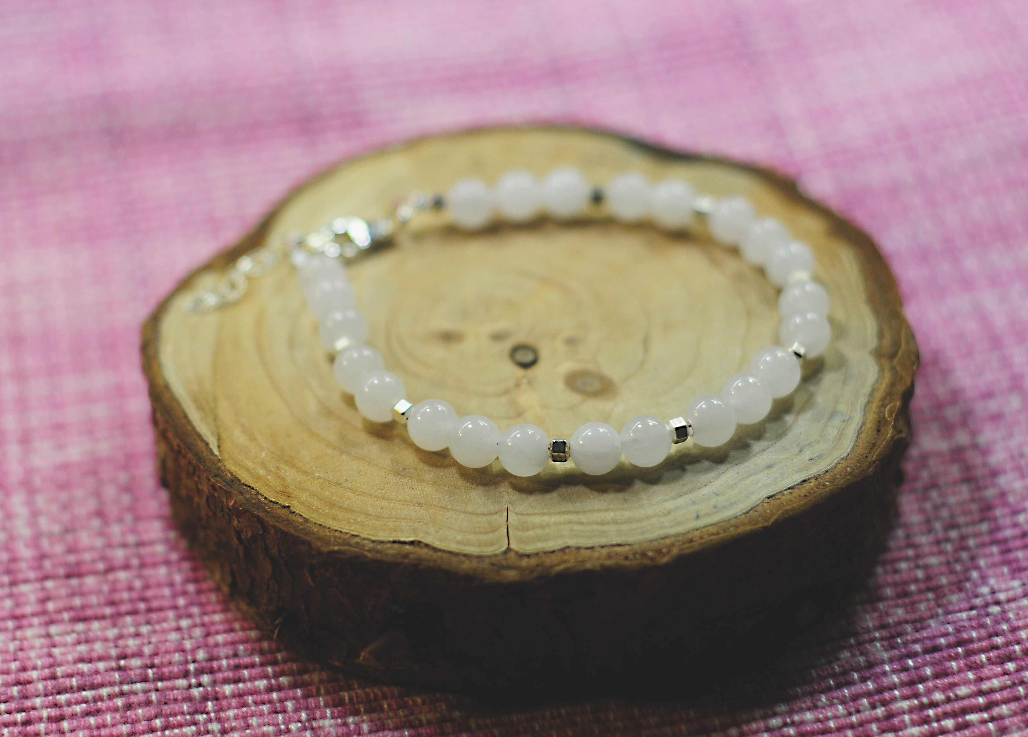 Bransoletka z kamieniem księżycowym - nr kat. 413a