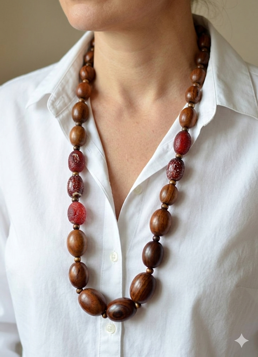 Naszyjnik makrama - nr kat. M3