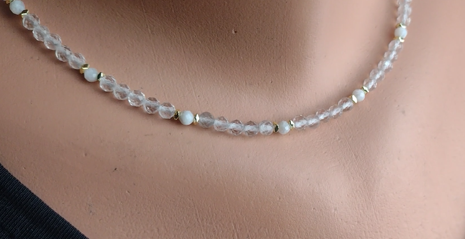 Naszyjnik z kryształem górskim  - nr kat. 387