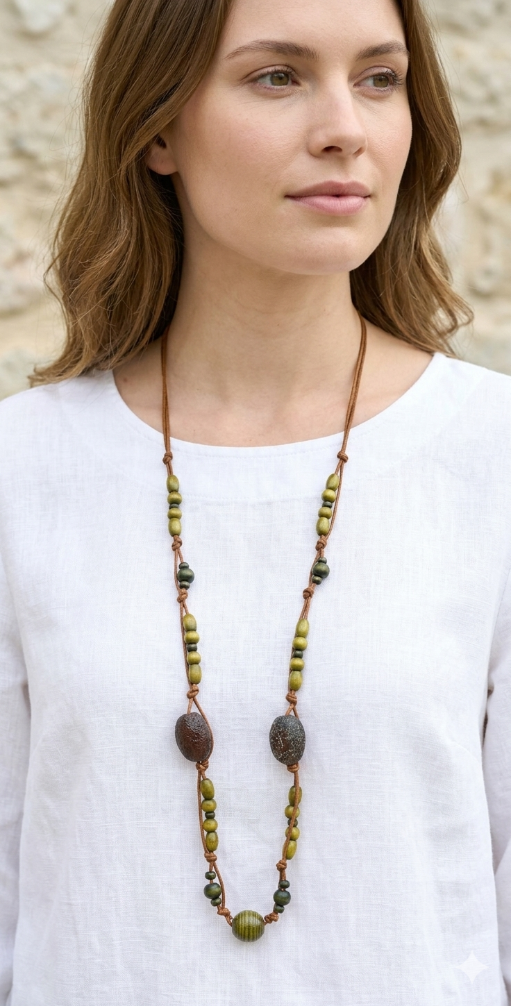 Naszyjnik makrama - nr kat. M4